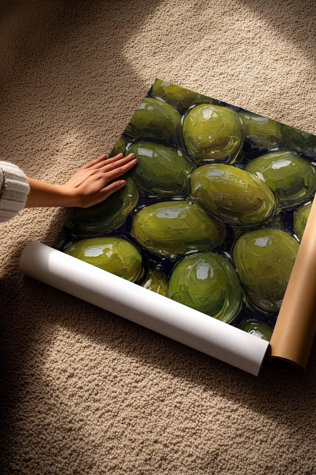 Zeytin Görselleri Çerçevesiz Poster