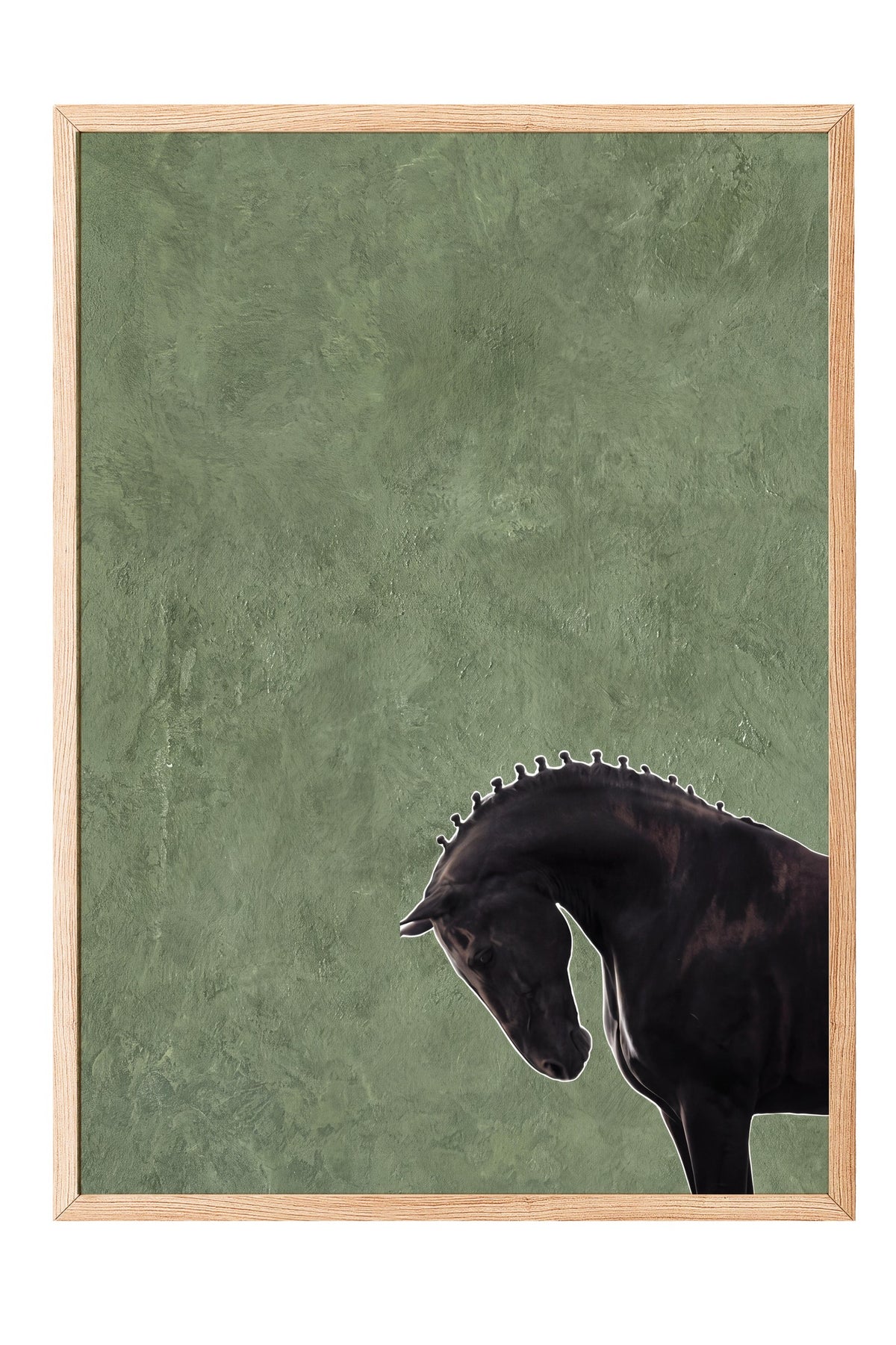 At figürü Poster – Ahşap Çerçeveli Tablo