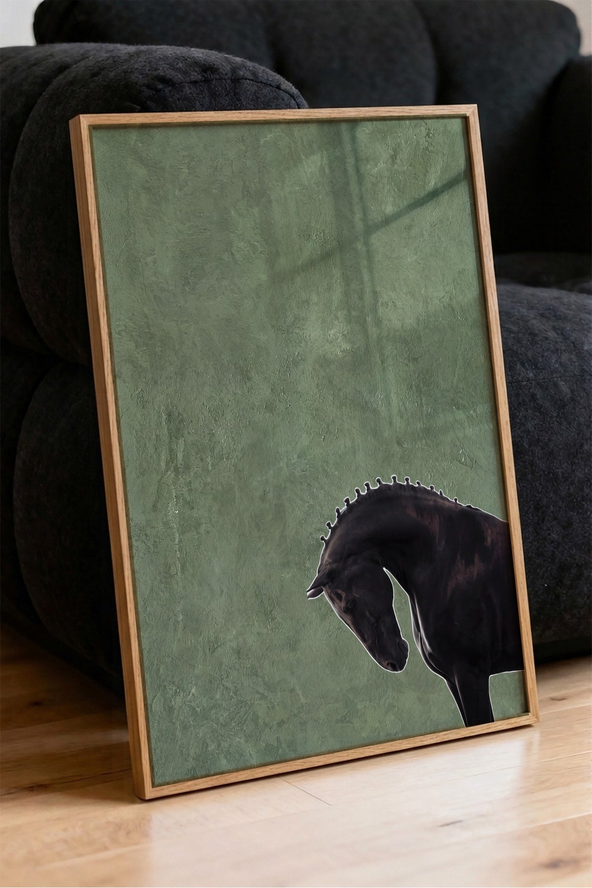 At figürü Poster – Ahşap Çerçeveli Tablo