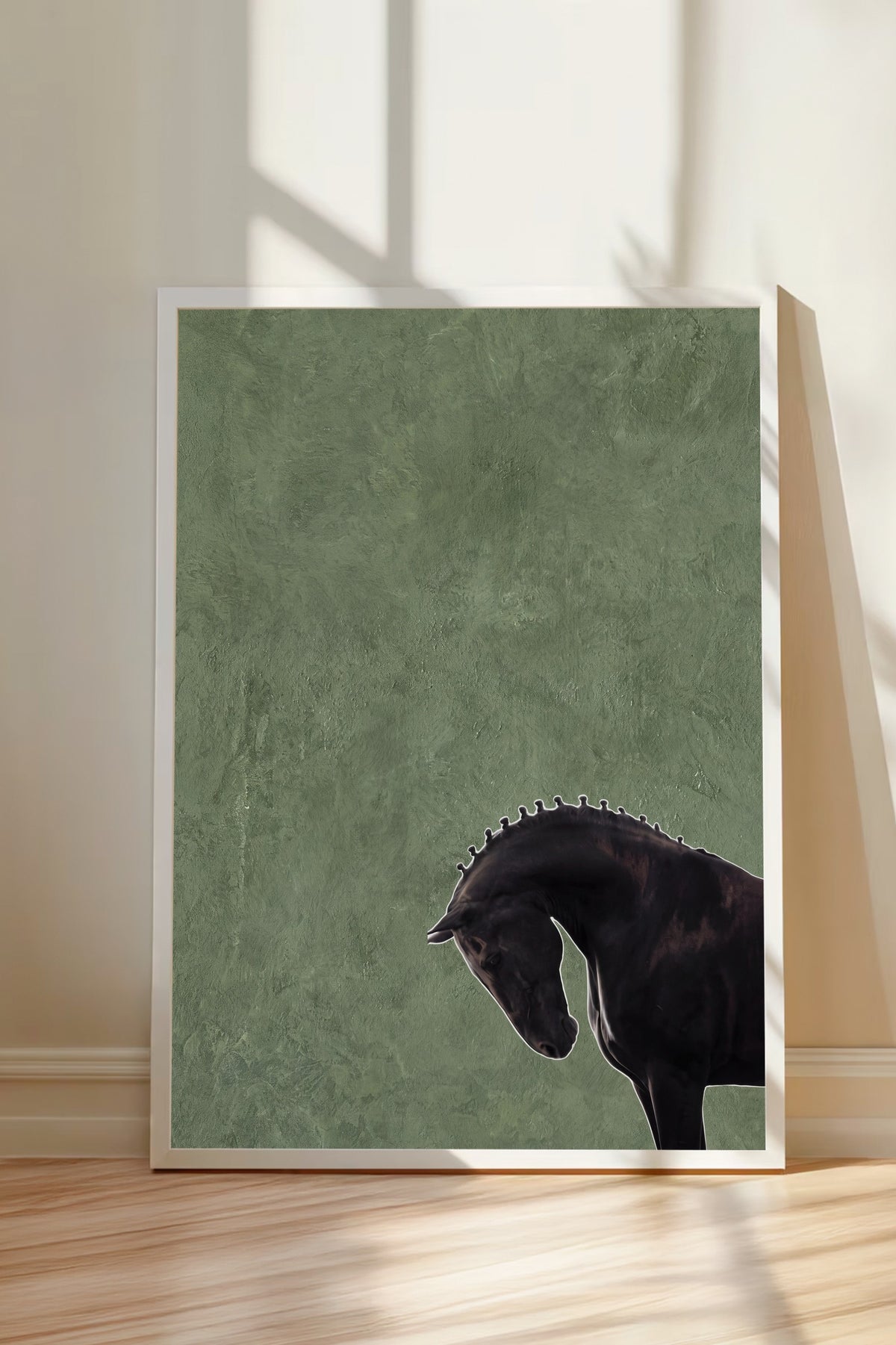 At figürü Poster – Beyaz Çerçeveli Tablo