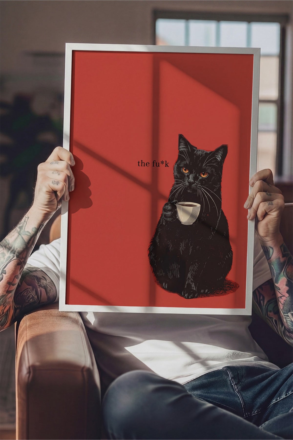 the fu*k Poster – Beyaz Çerçeveli Tablo