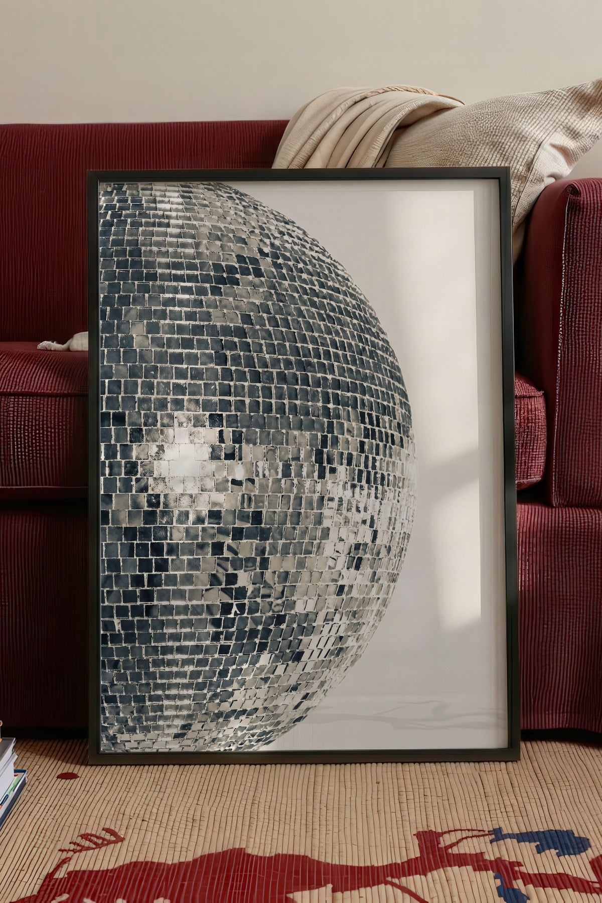 Disko Topu Poster – Siyah Çerçeveli Tablo