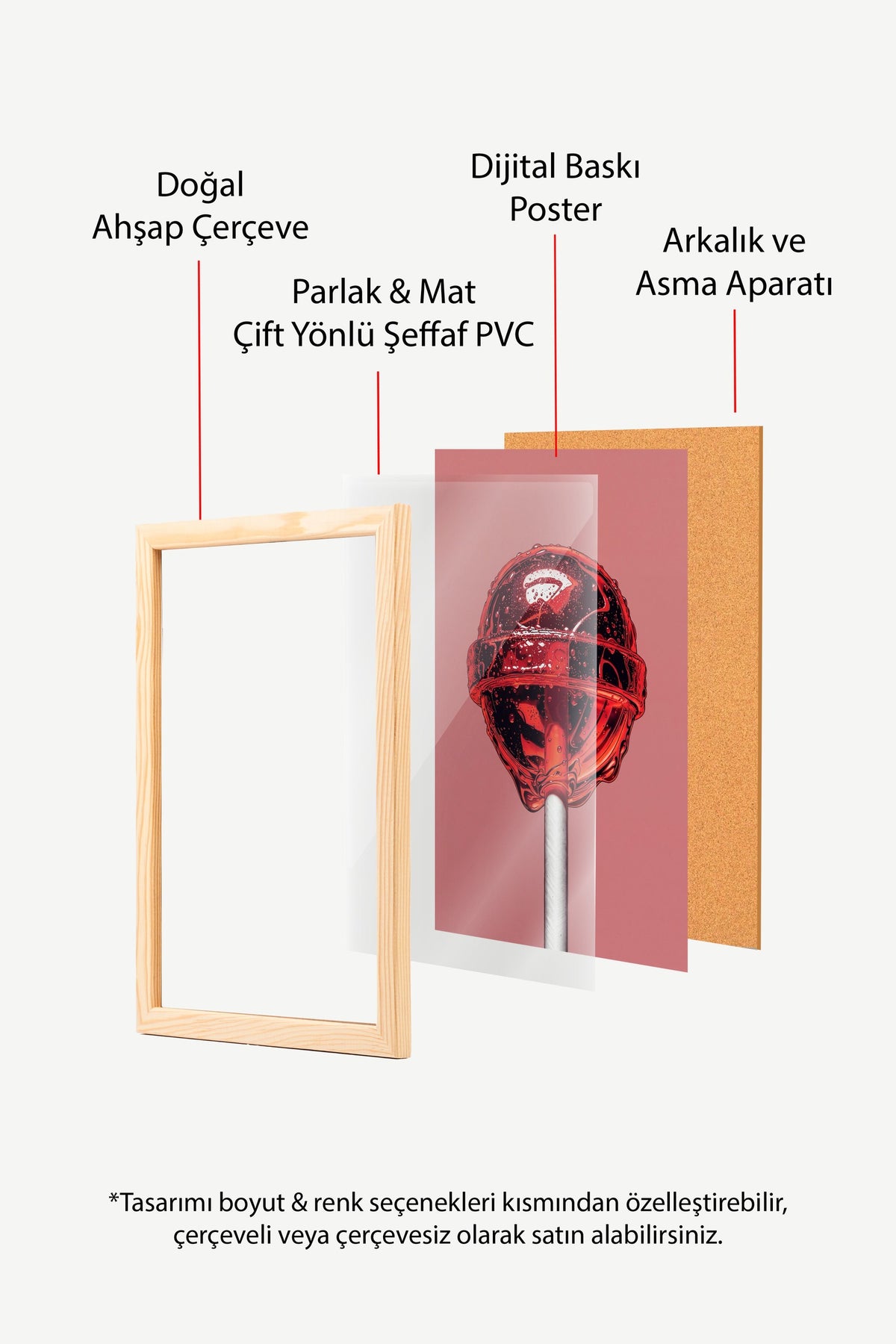 Şekerleme Görseli Poster – Ahşap Çerçeveli Tablo