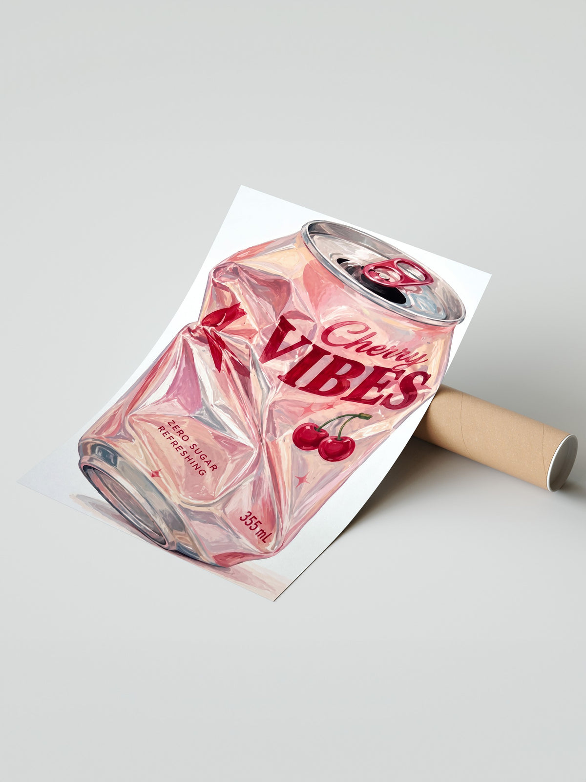 Cherry Vibes Çerçevesiz Poster