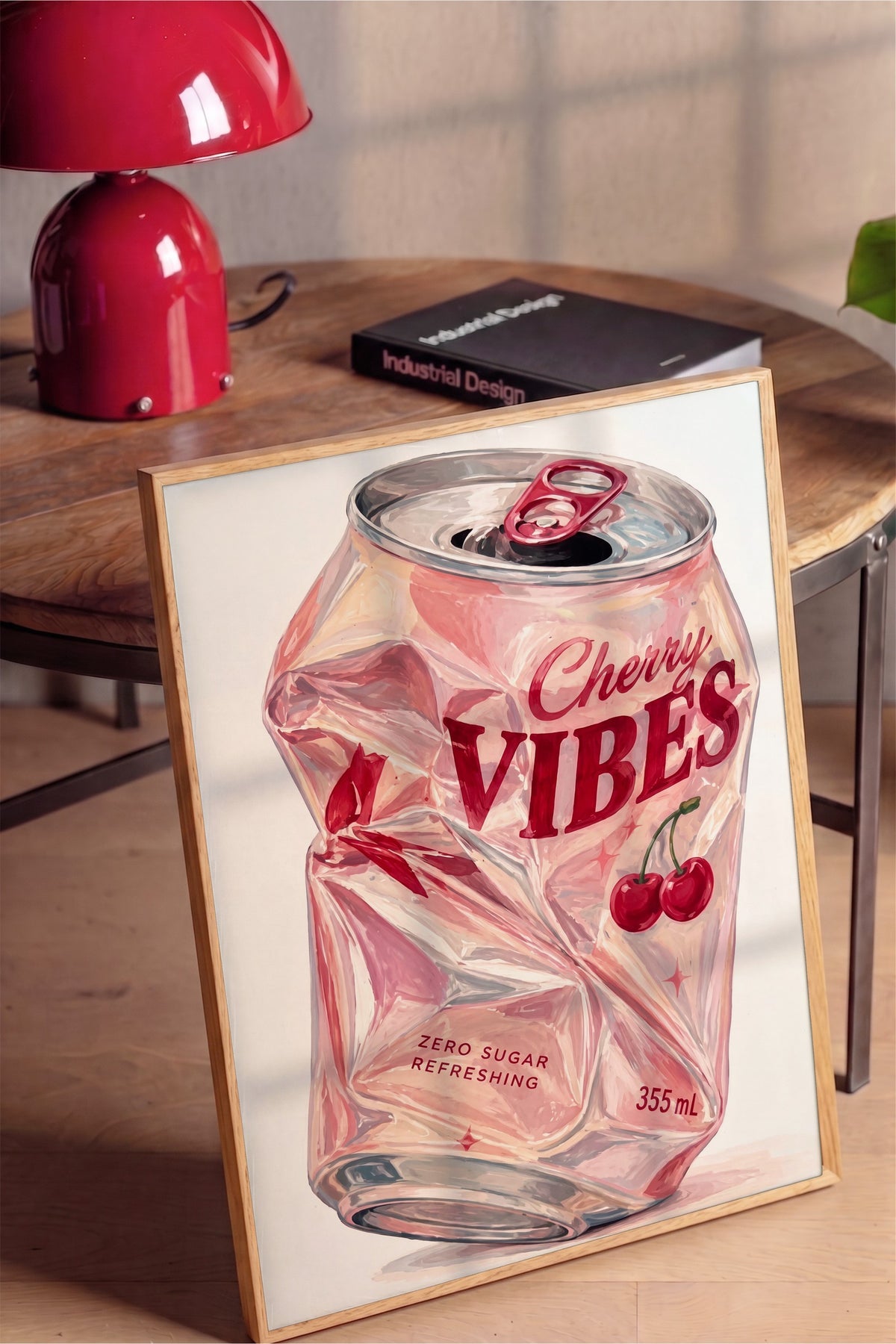Cherry Vibes Poster – Ahşap Çerçeveli Tablo
