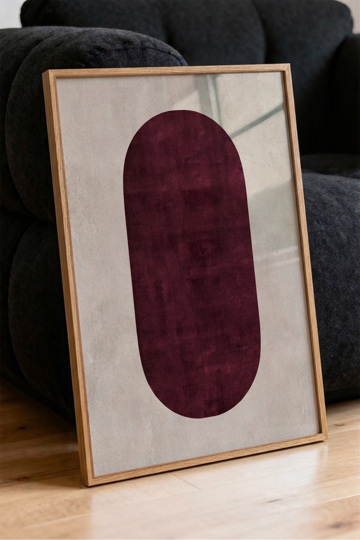 Soyut Geometrik Desen Poster – Ahşap Çerçeveli Tablo