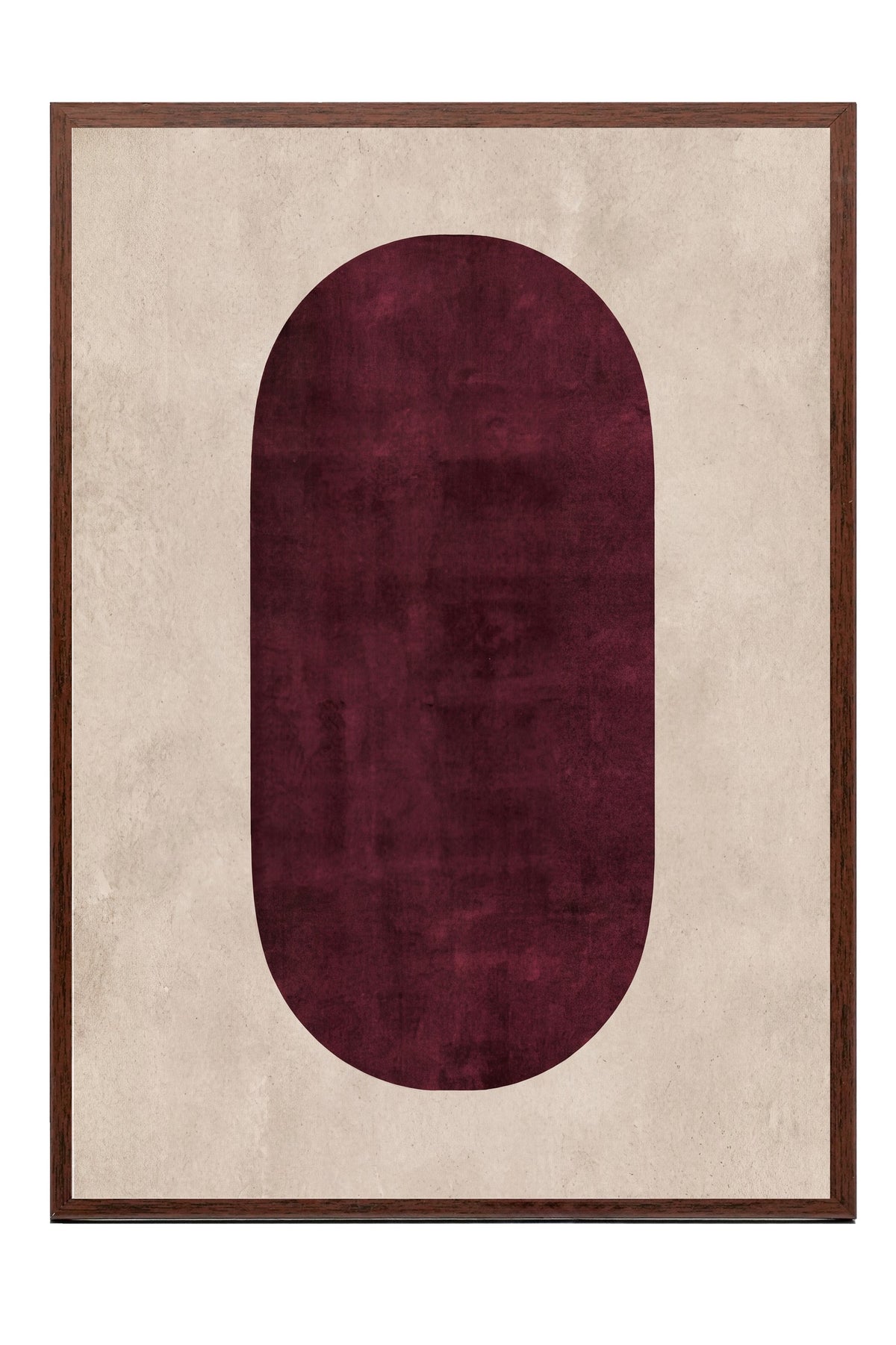 Soyut Geometrik Desen Poster – Kahverengi Çerçeveli Tablo