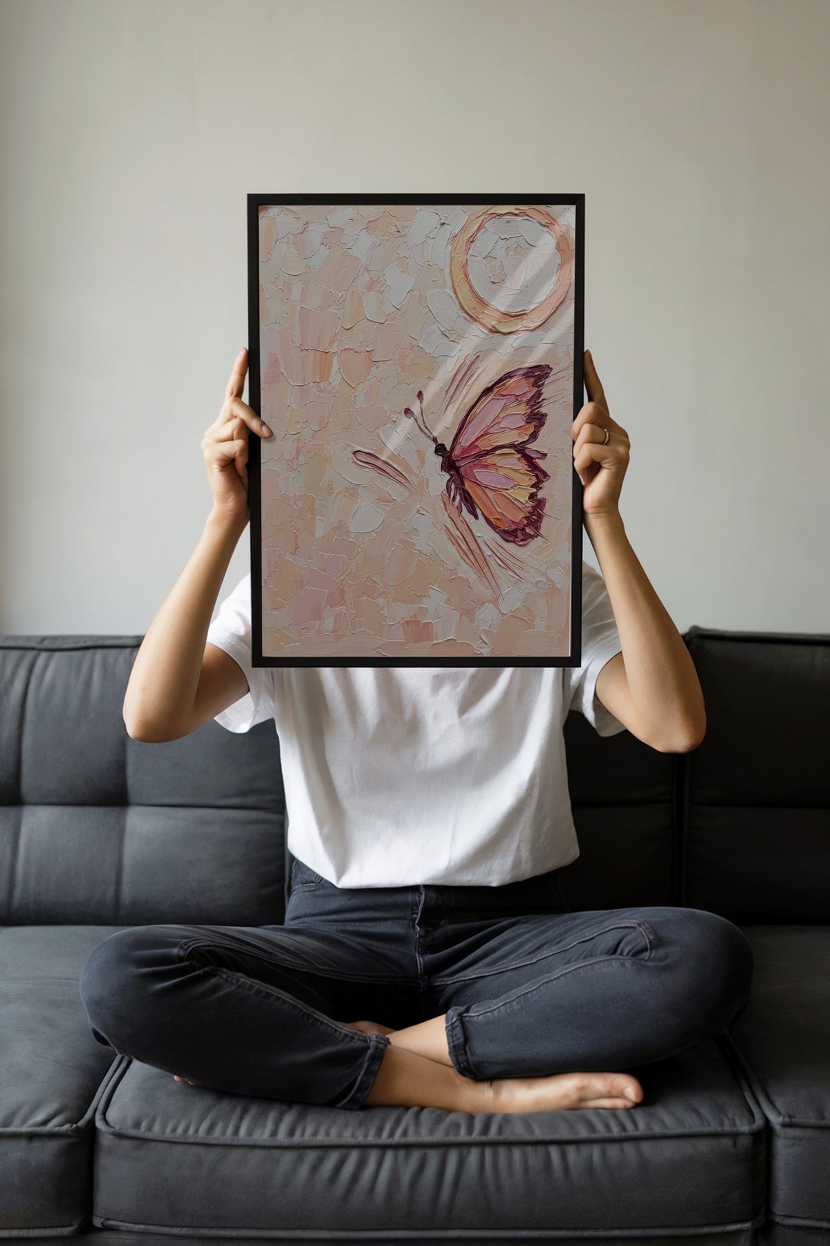 Kelebek Uçuşu Poster – Siyah Çerçeveli Tablo