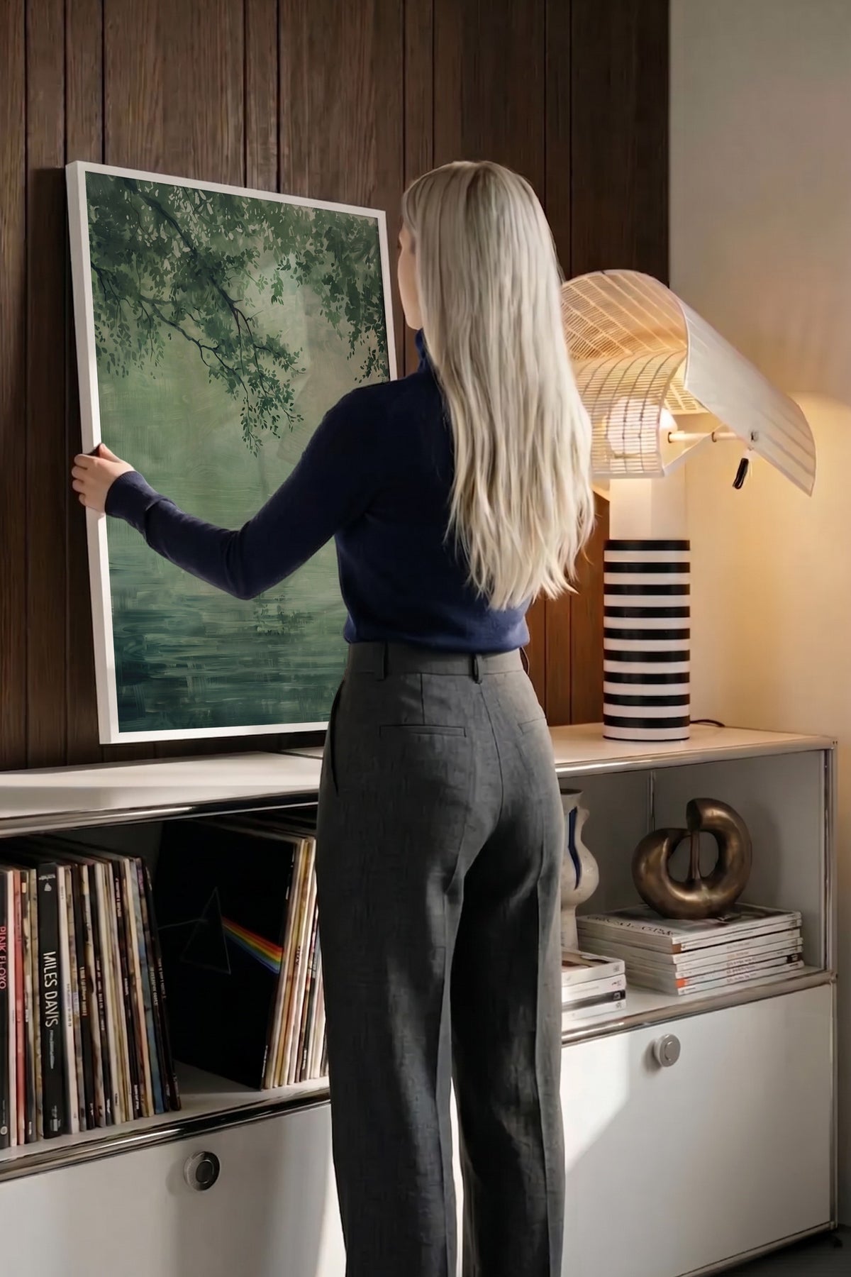 Doğal Huzur Poster – Beyaz Çerçeveli Tablo