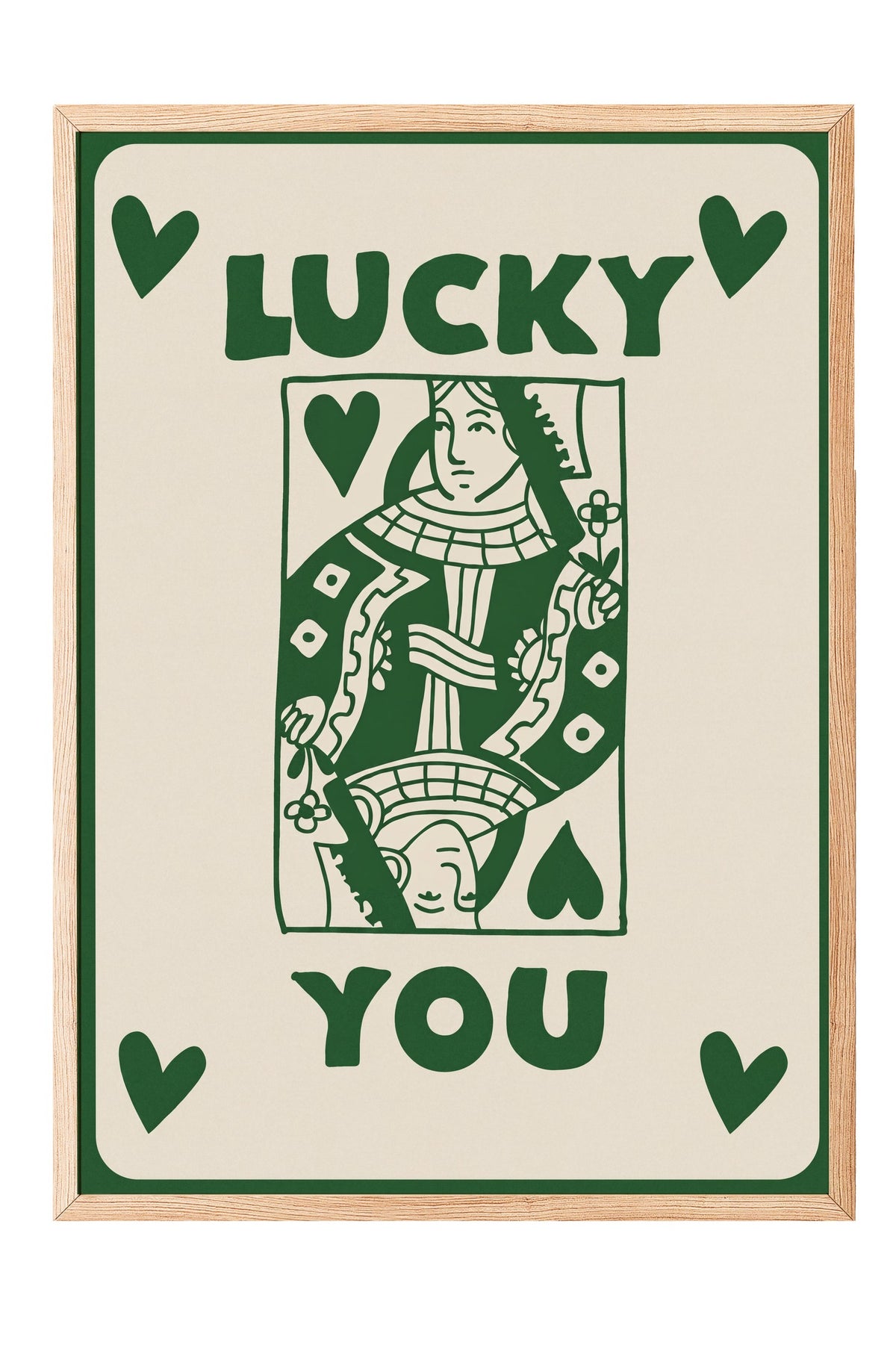 LUCKY YOU Poster – Ahşap Çerçeveli Tablo