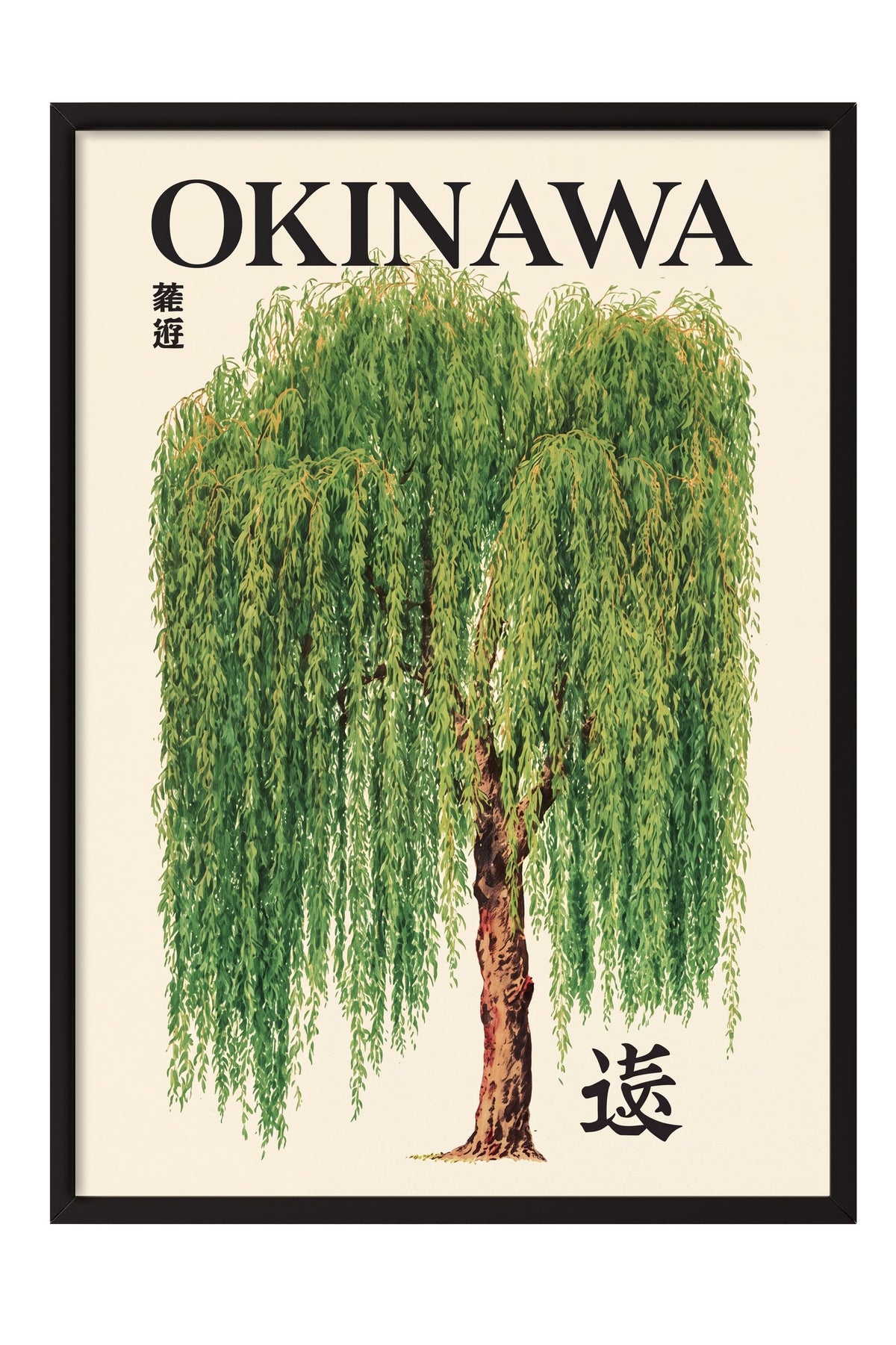 OKINAWA Poster – Siyah Çerçeveli Tablo