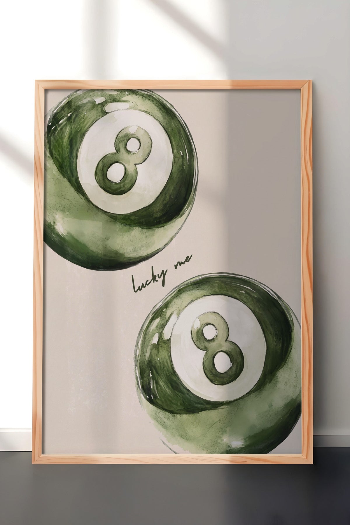 lucky me Poster – Ahşap Çerçeveli Tablo