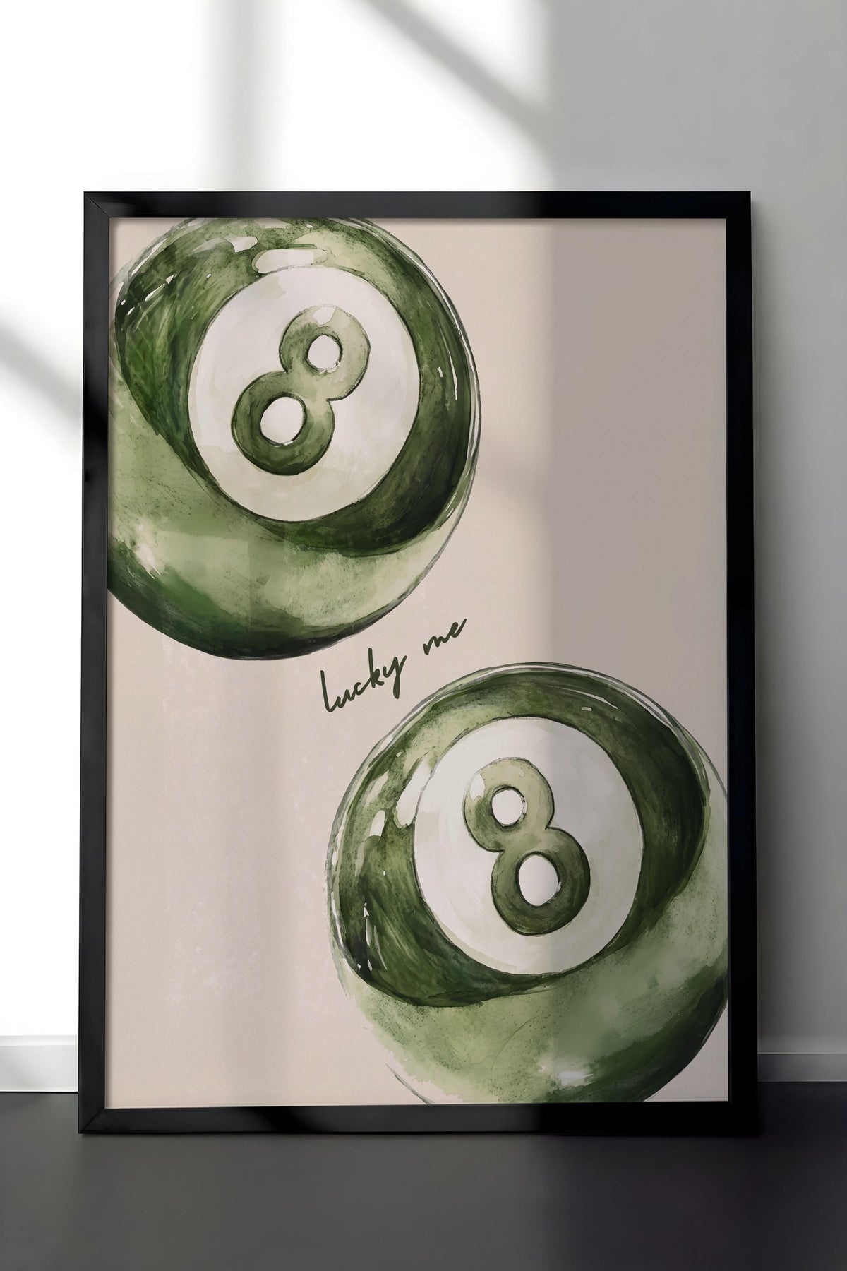 lucky me Poster – Siyah Çerçeveli Tablo