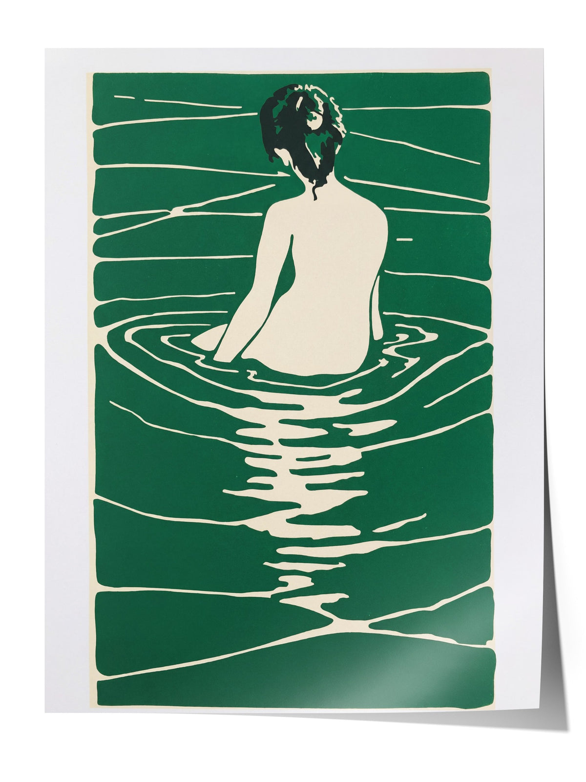 Yüzme Tasviri Çerçevesiz Poster