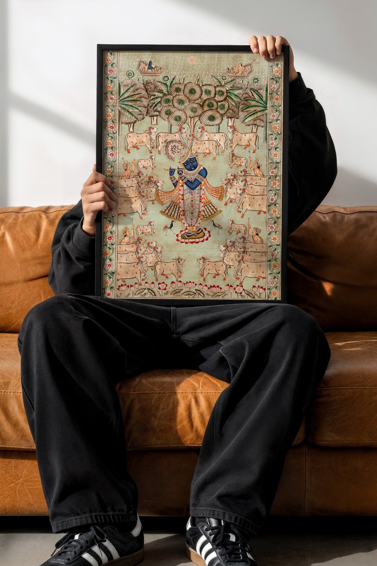 Hindistan Mitolojisi Temalı Sanat Poster – Siyah Çerçeveli Tablo