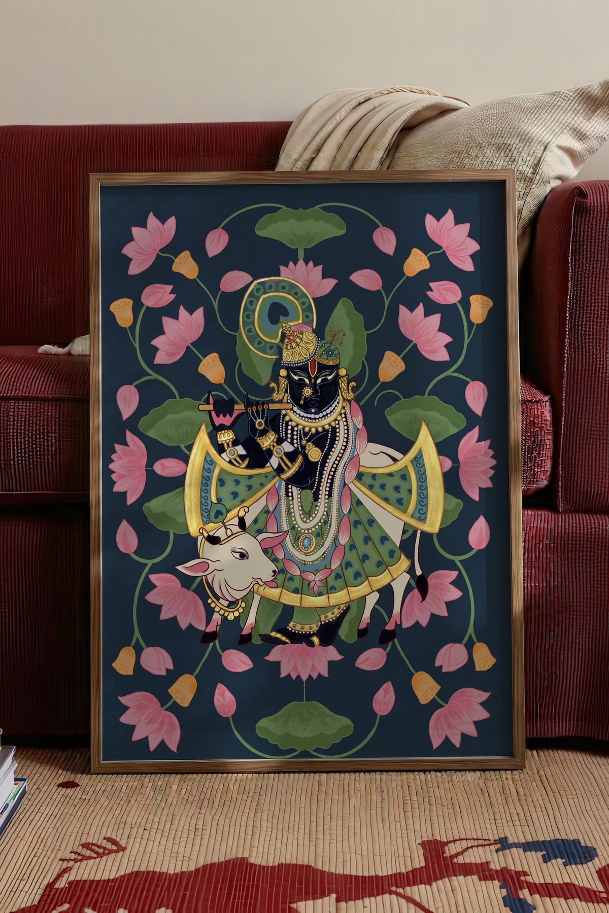 Tanrısal Sahne Poster – Kahverengi Çerçeveli Tablo