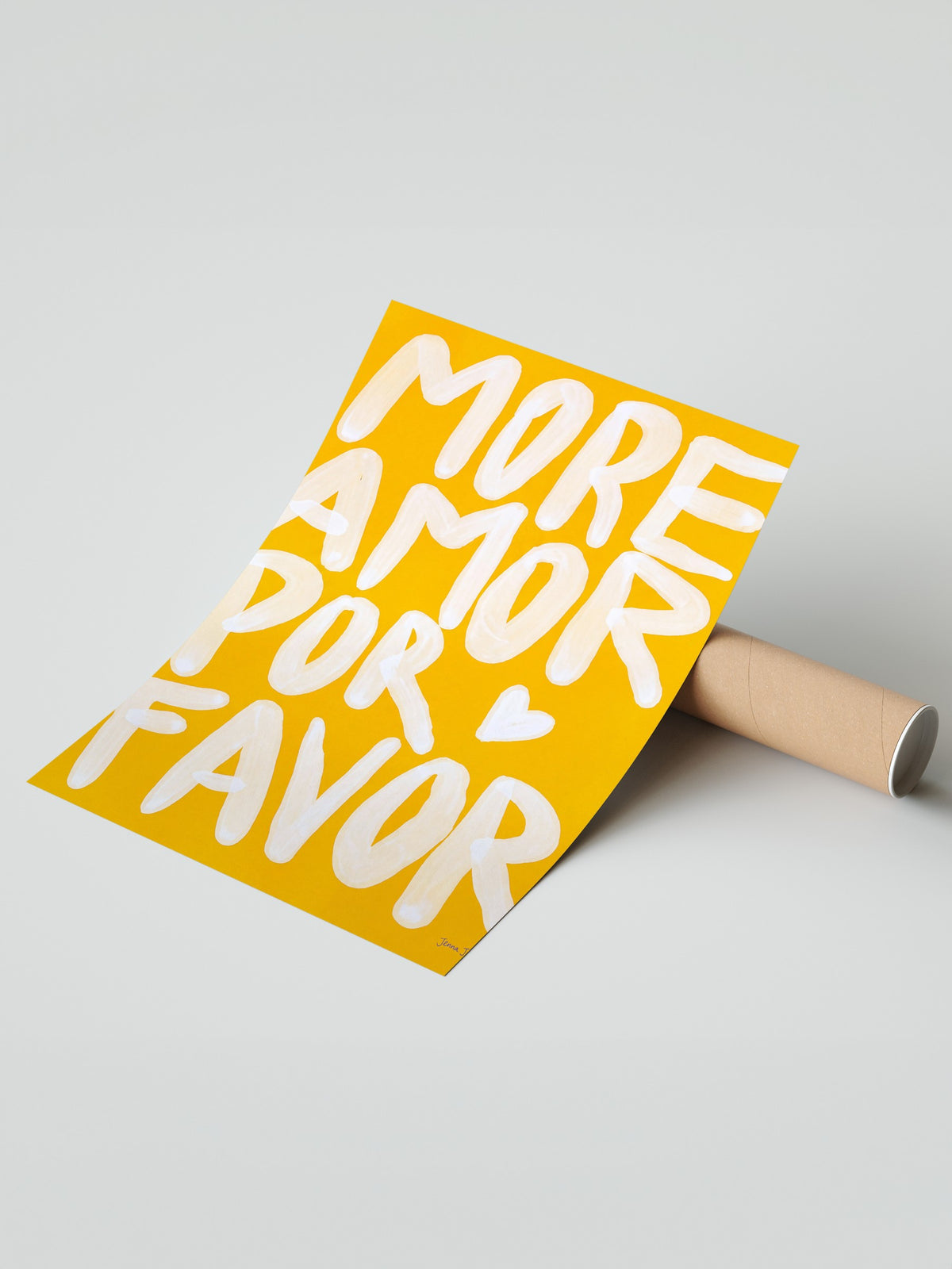 MORE AMOR POR FAVOR Çerçevesiz Poster