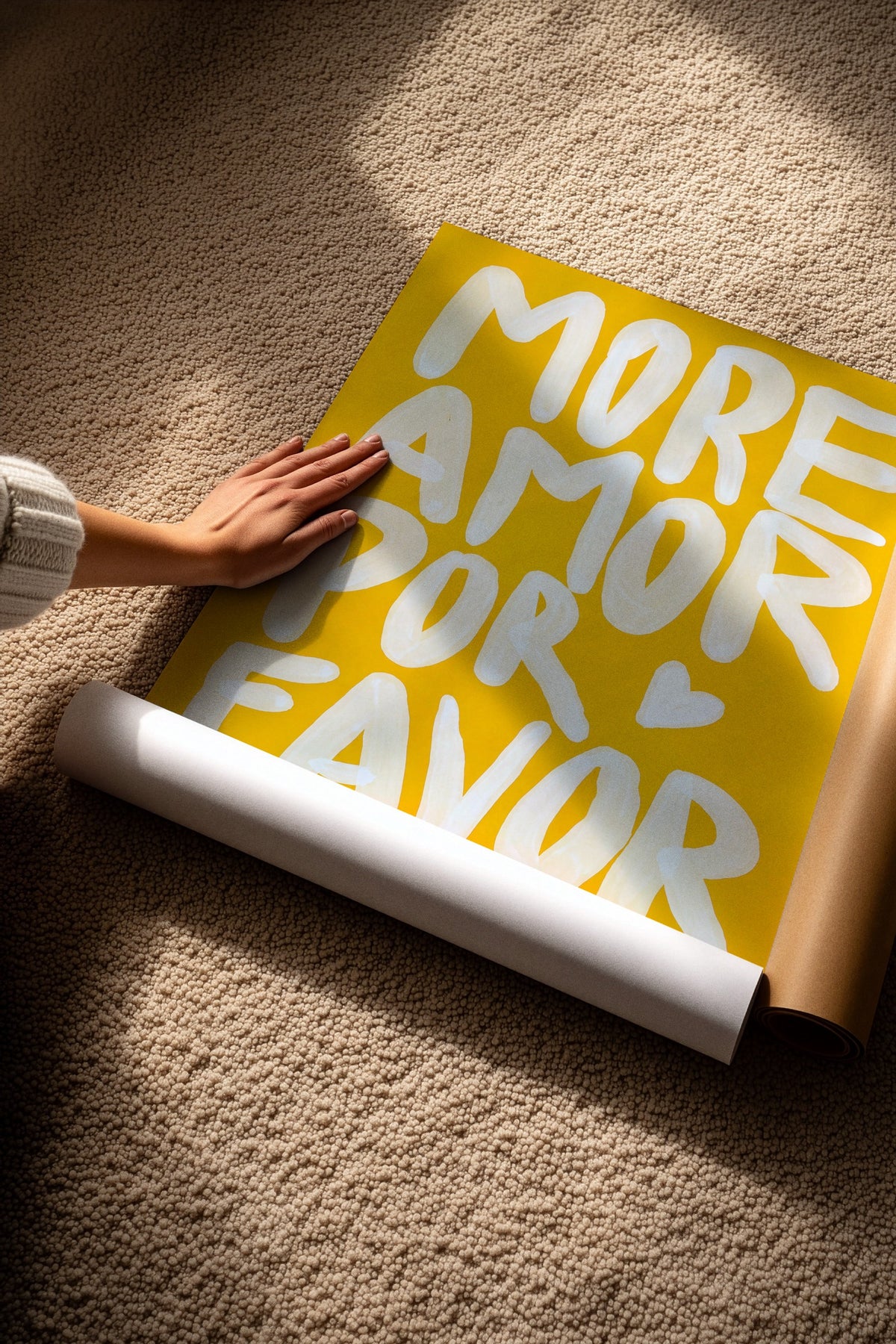 MORE AMOR POR FAVOR Çerçevesiz Poster