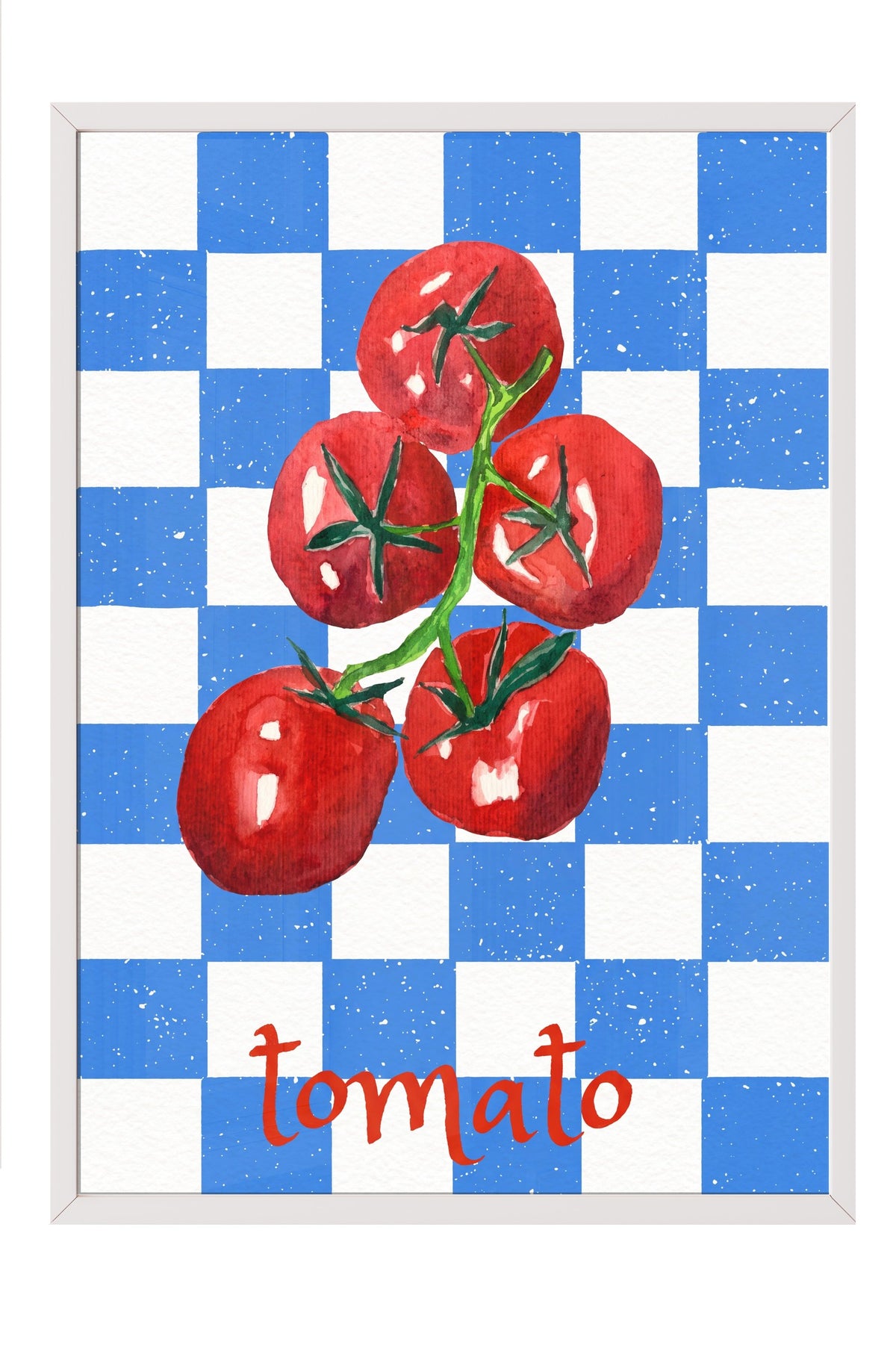 tomato Poster – Beyaz Çerçeveli Tablo