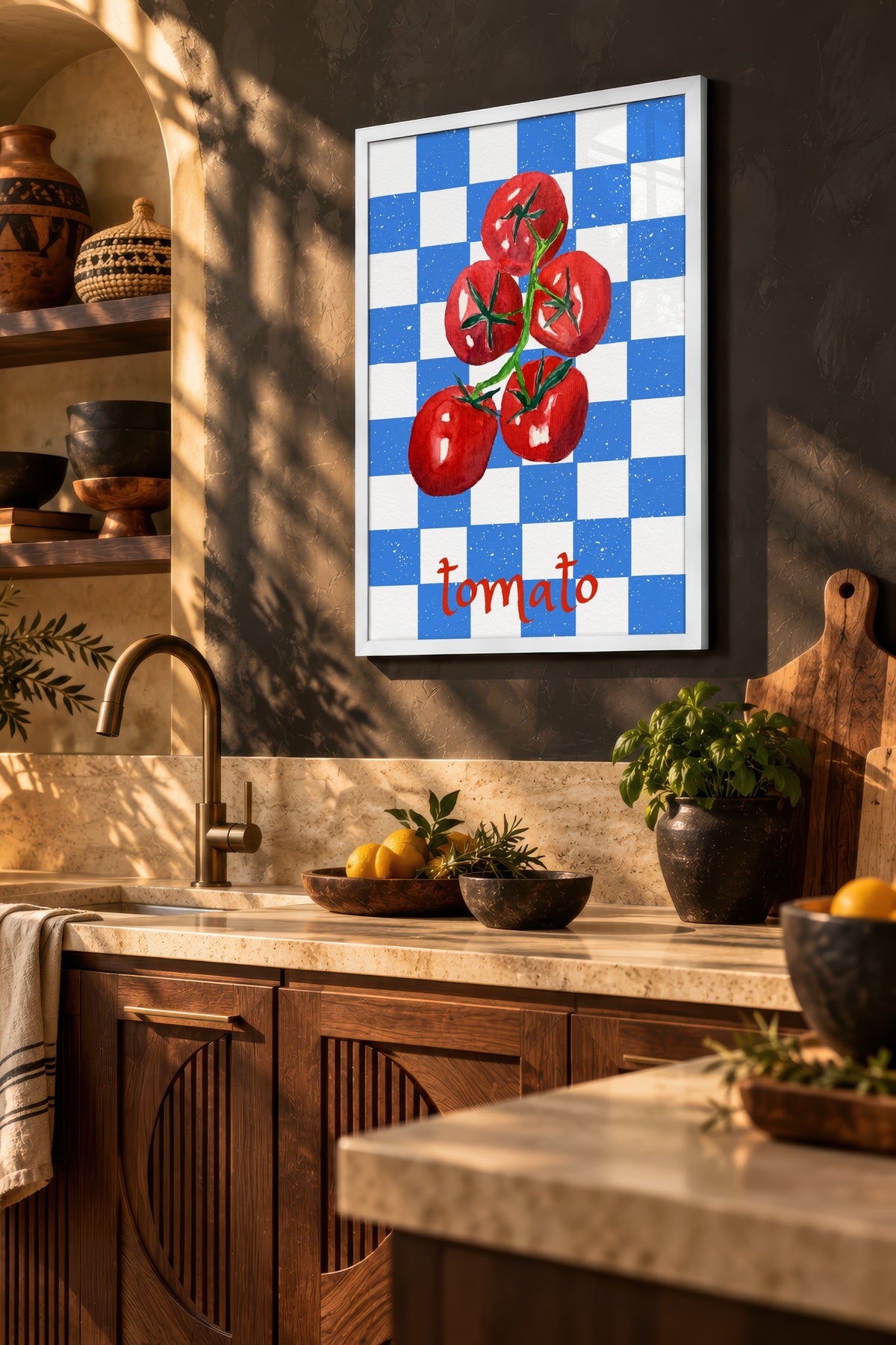tomato Poster – Beyaz Çerçeveli Tablo