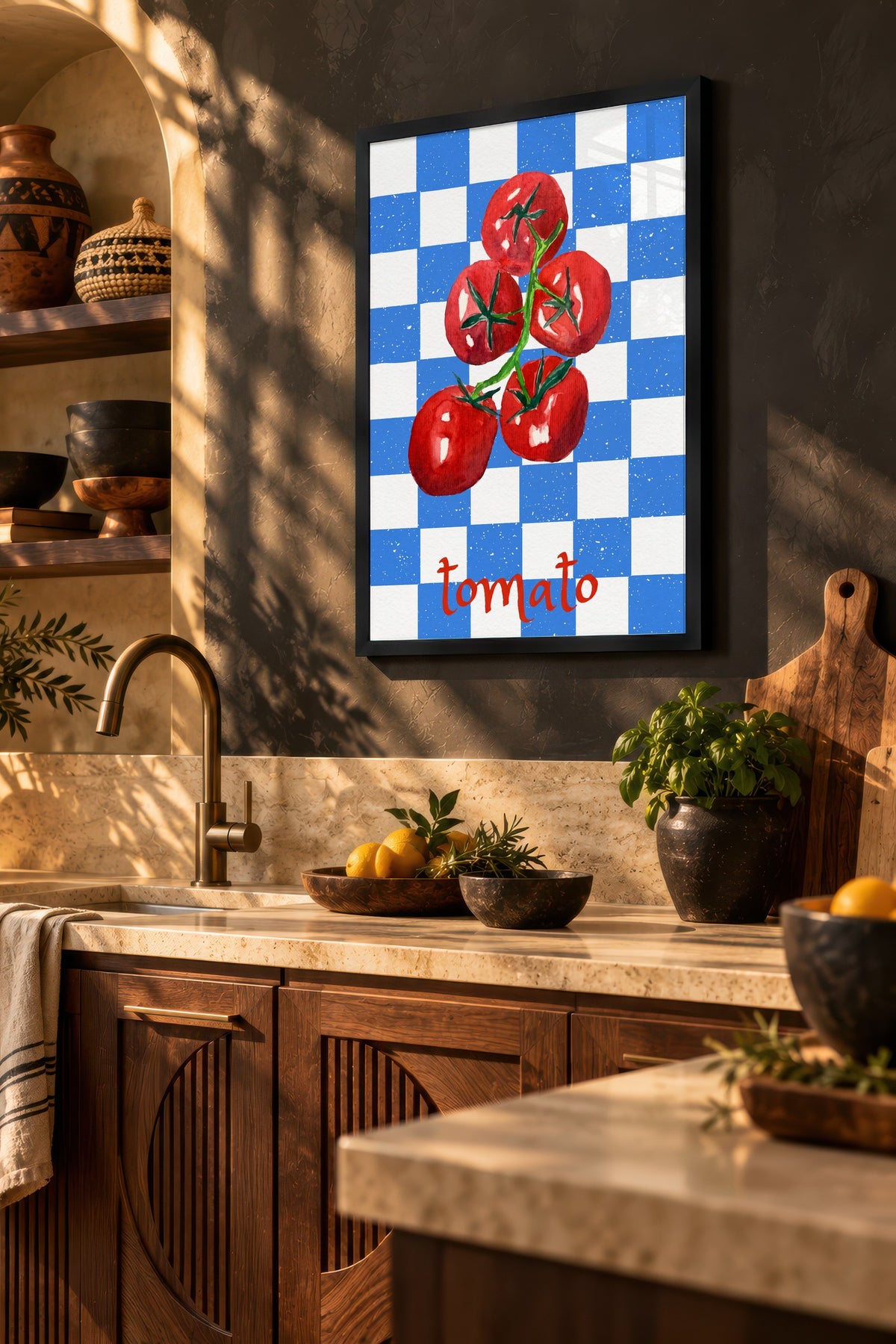 tomato Poster – Siyah Çerçeveli Tablo