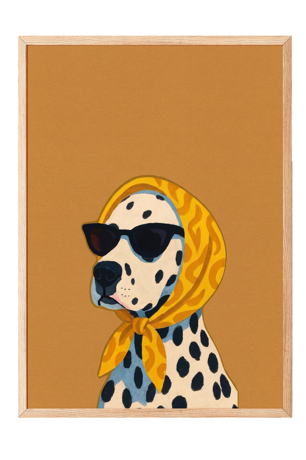 Dalmaçyalı köpek Poster – Ahşap Çerçeveli Tablo