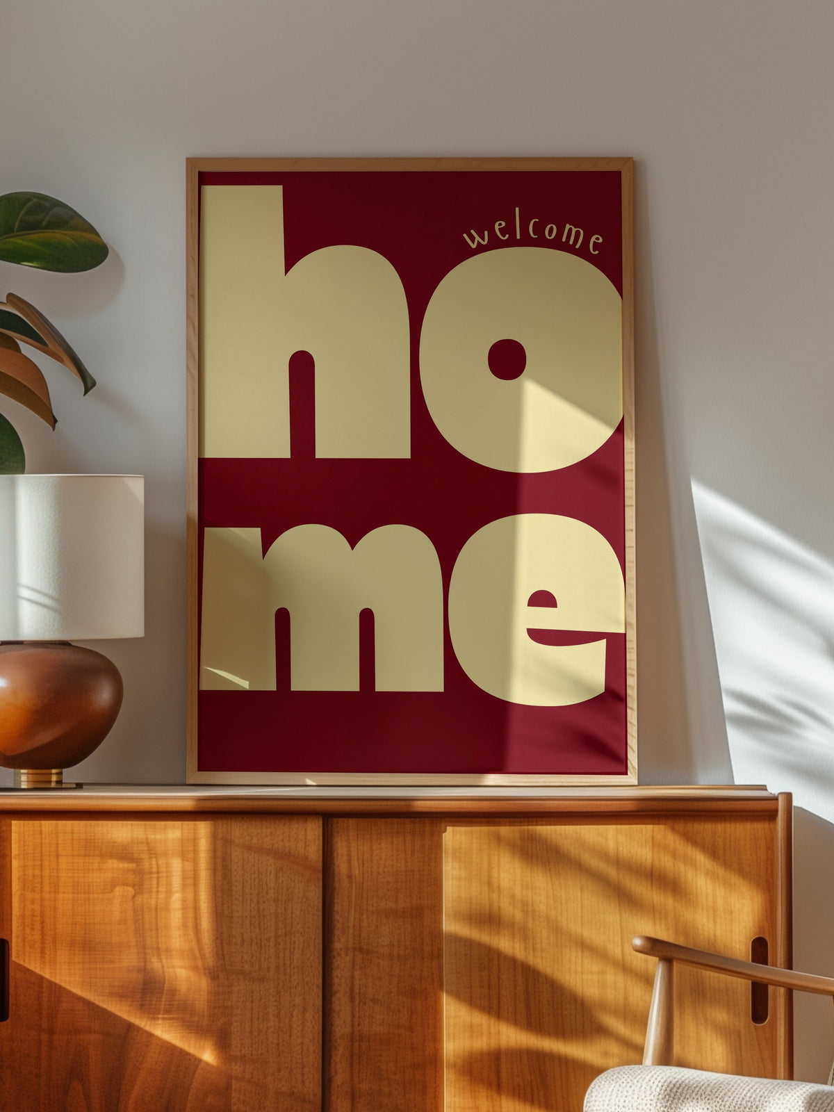 welcome home Poster – Ahşap Çerçeveli Tablo