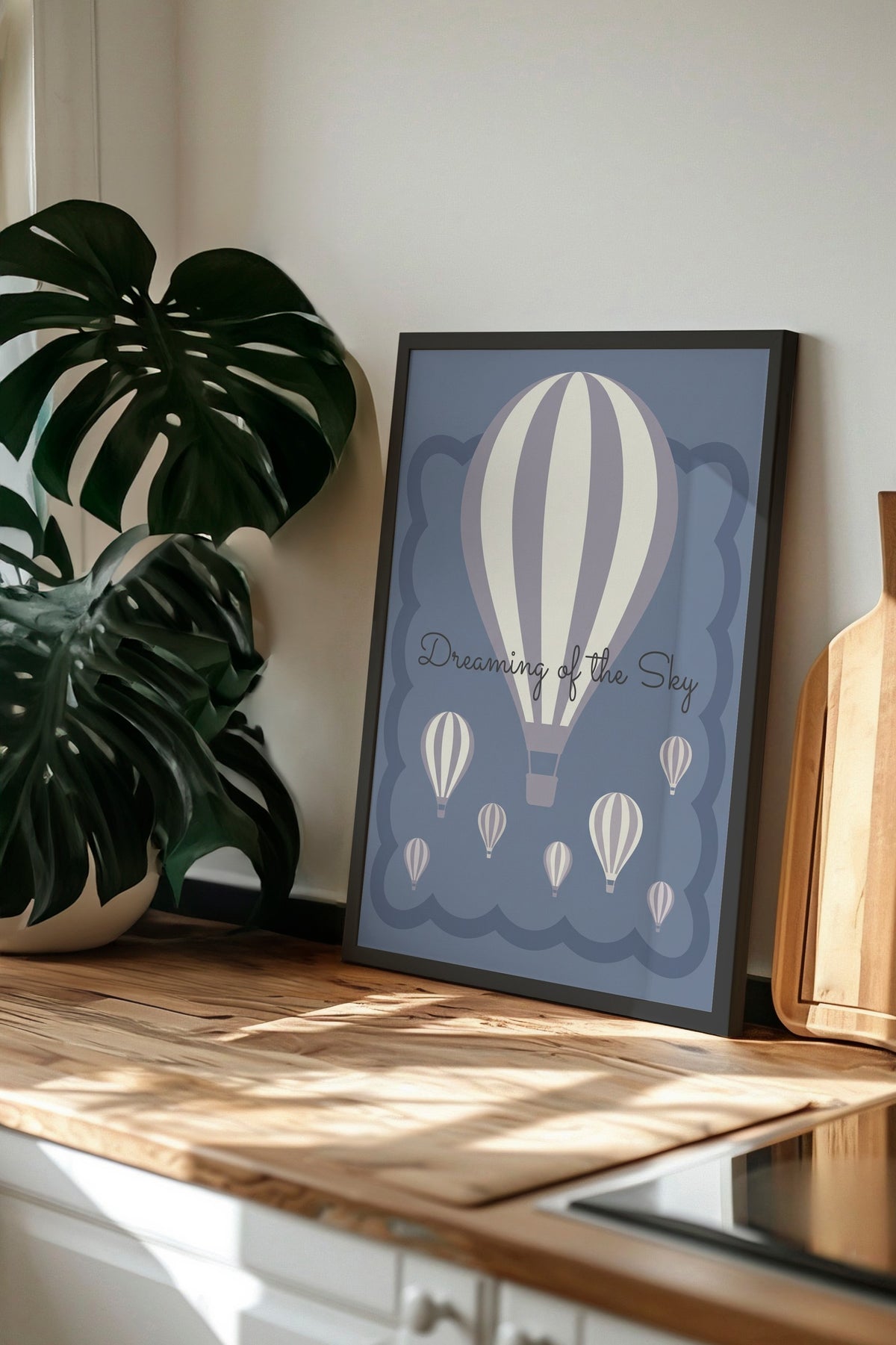 Dreaming of the Sky Poster – Siyah Çerçeveli Tablo