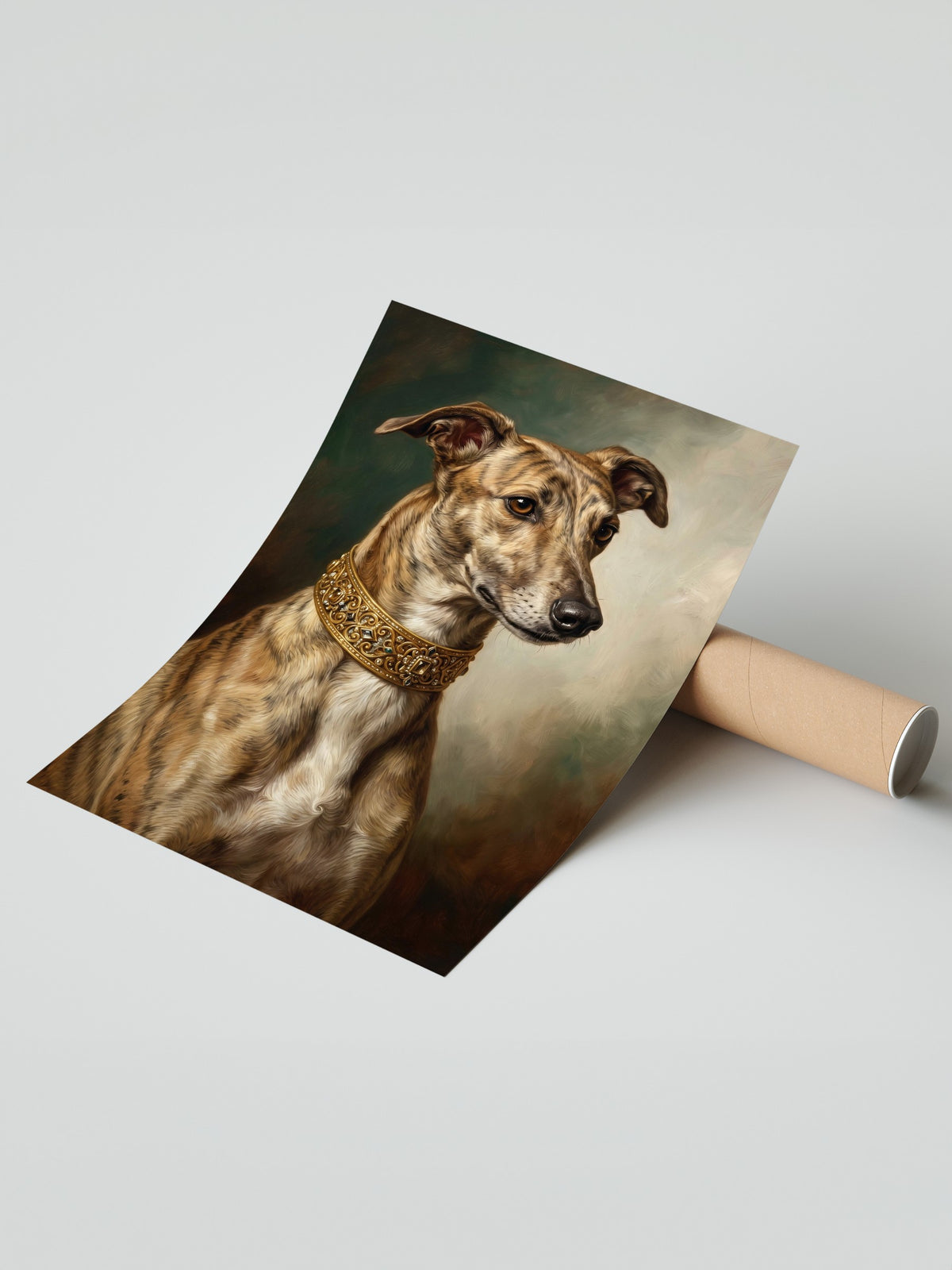 Zarif Köpek Portresi Çerçevesiz Poster