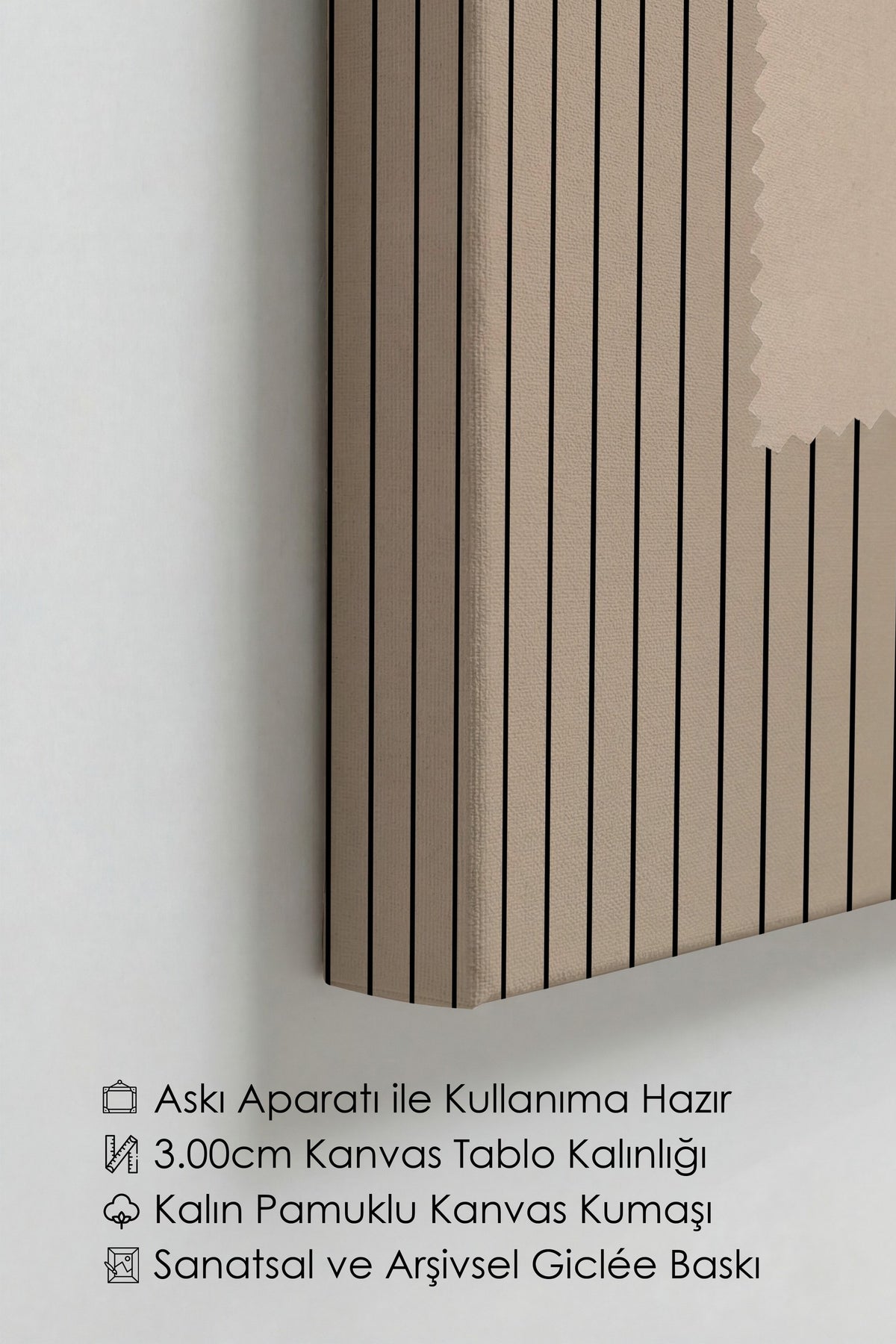 Minimalist İki Armut Çizimi Kanvas Tablo