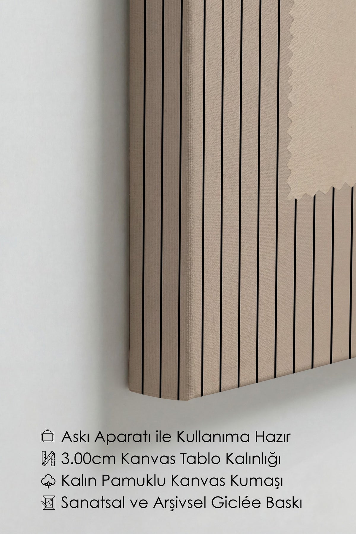 Soyut Sarımsak Tasarımı Kanvas Tablo