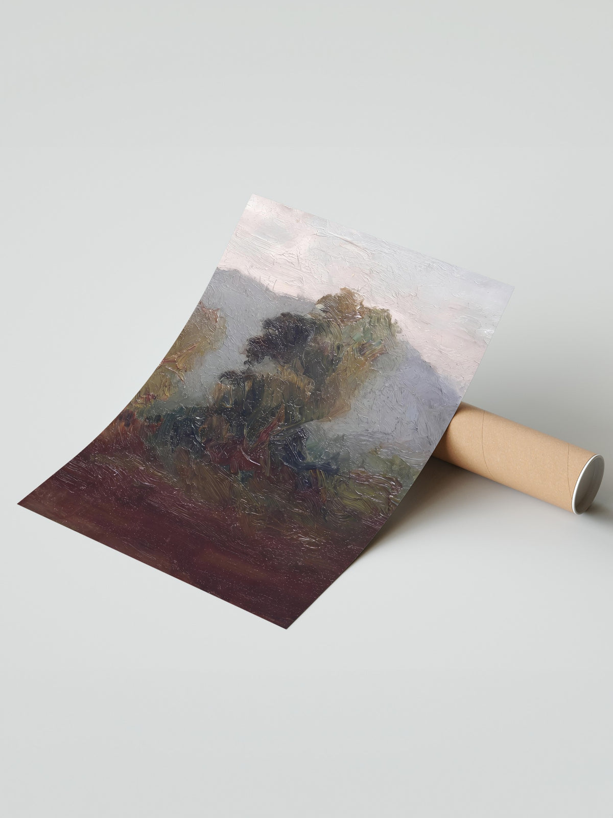 Yağlı Boya Doğa Manzarası Çerçevesiz Poster