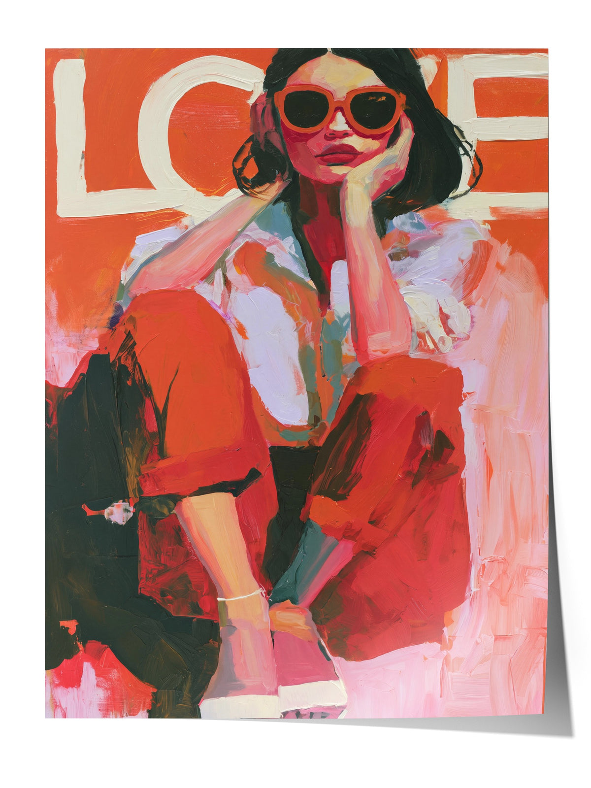 Love Çerçevesiz Poster