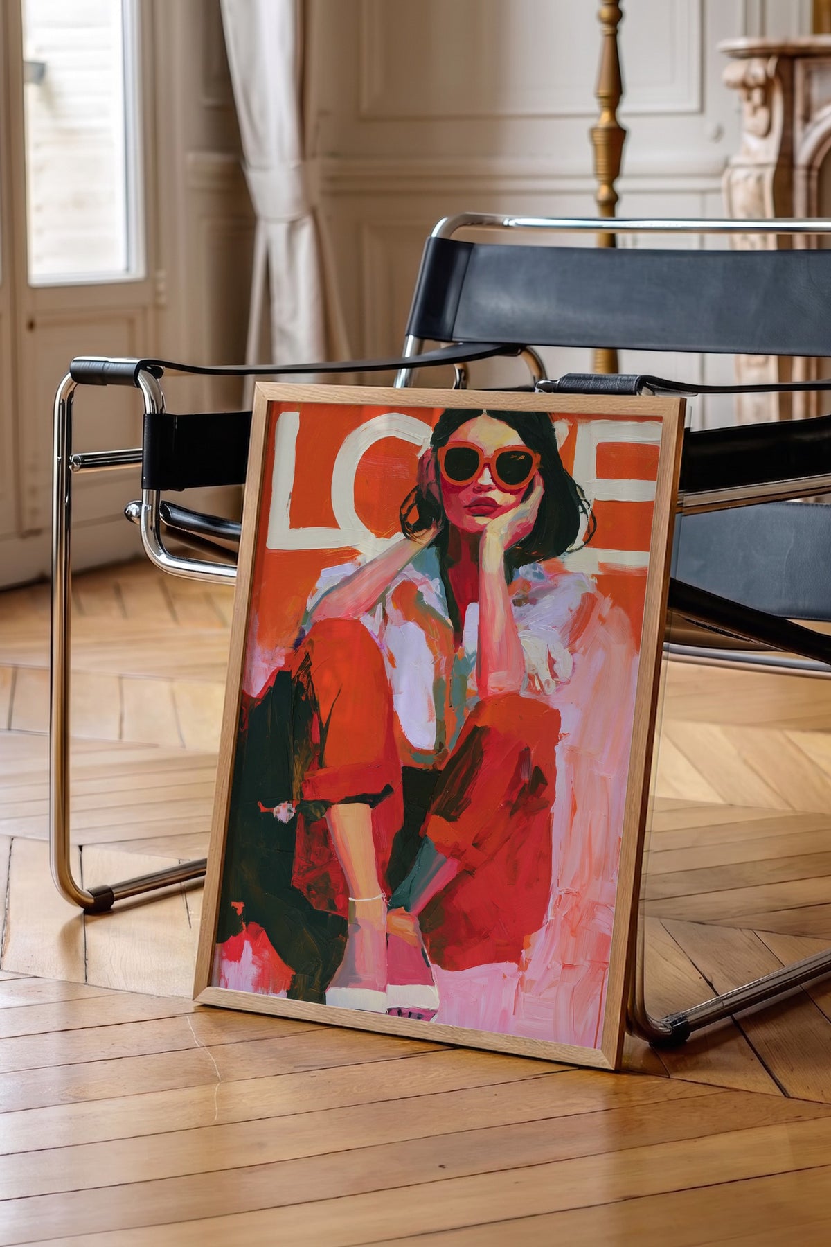 Love Poster – Ahşap Çerçeveli Tablo