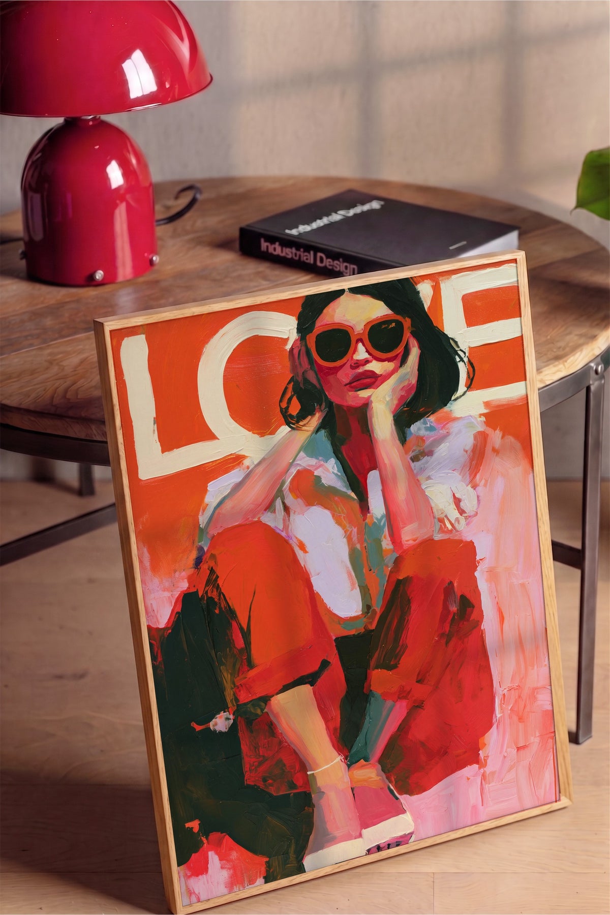 Love Poster – Ahşap Çerçeveli Tablo