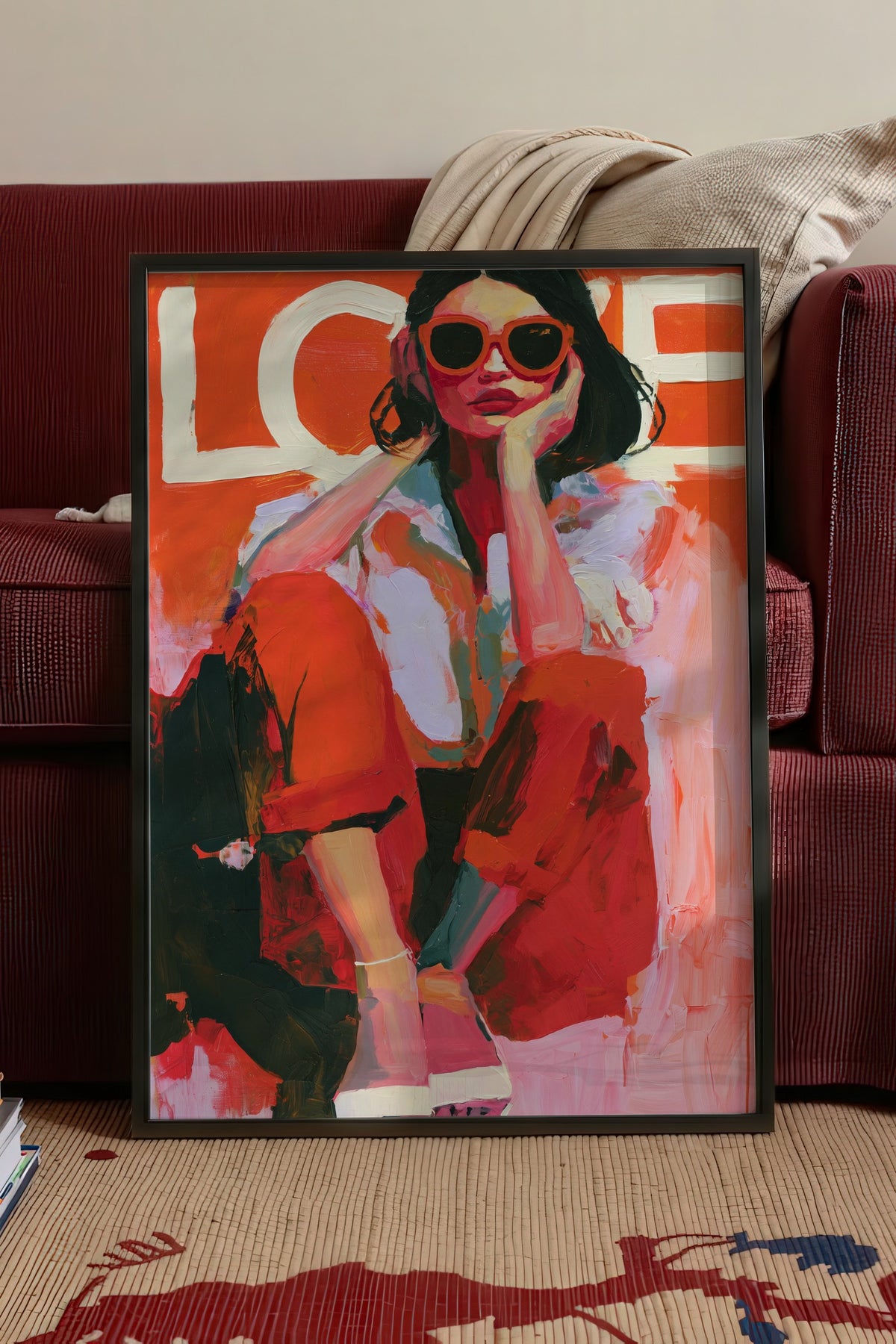 Love Poster – Siyah Çerçeveli Tablo