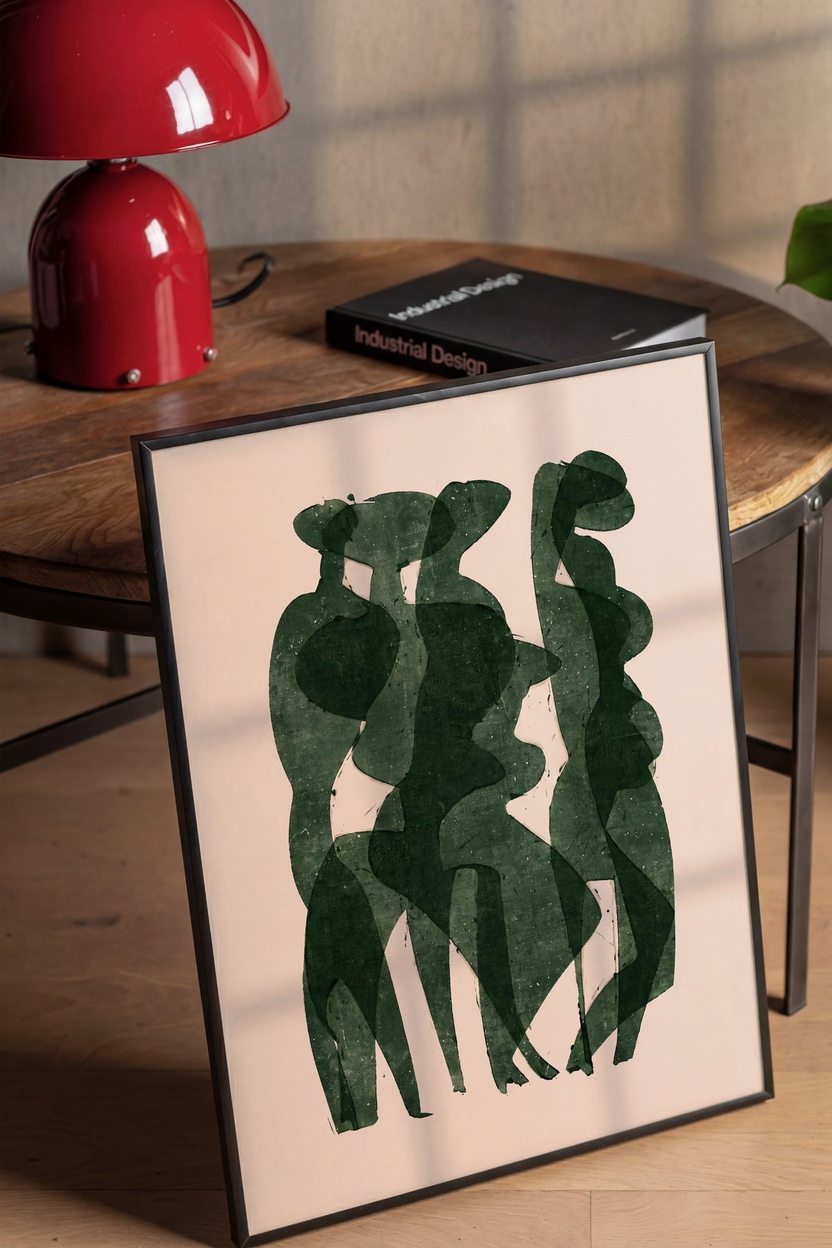 Soyut Kadın Figürleri Poster – Siyah Çerçeveli Tablo