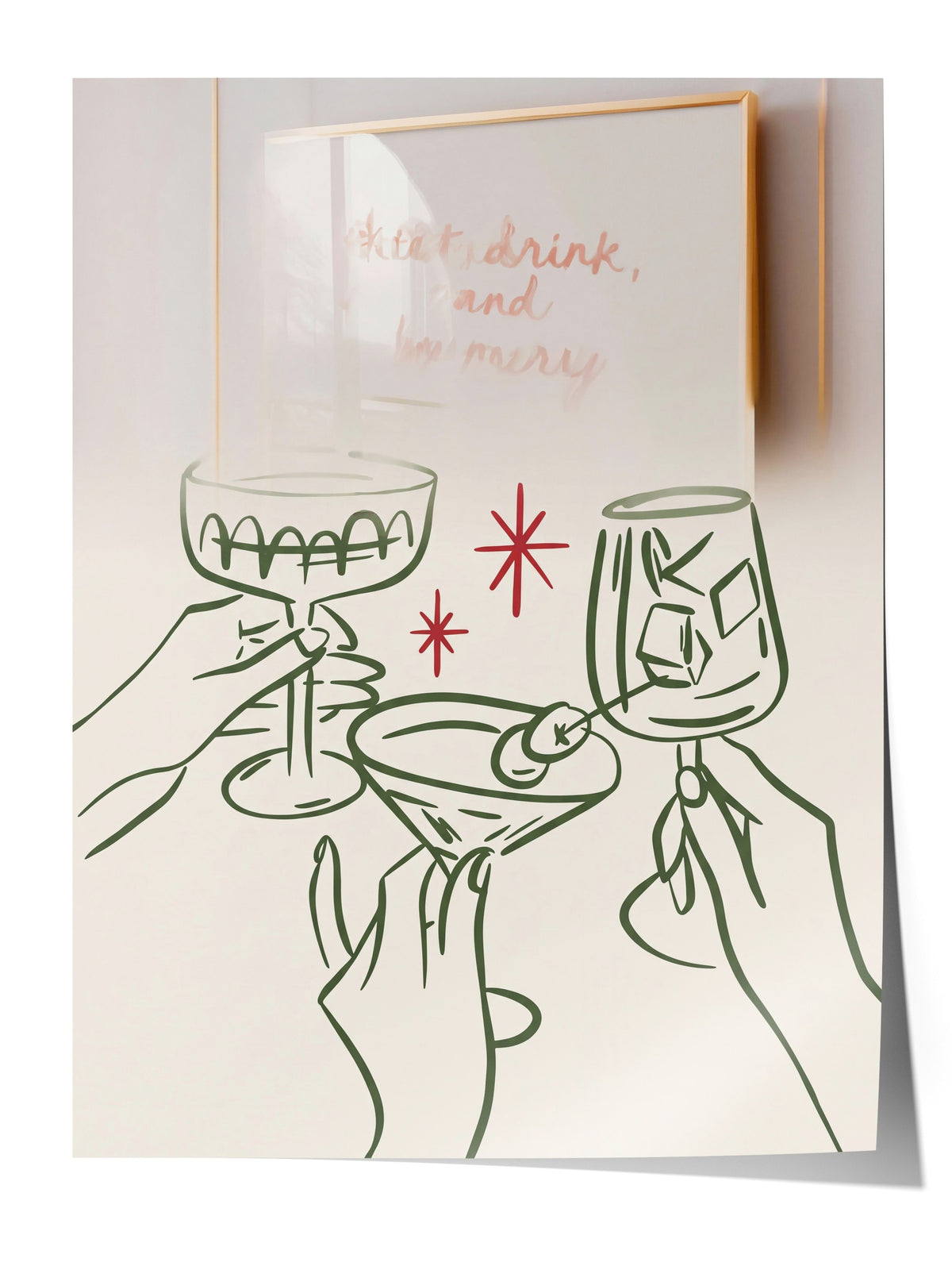 Eat, drink, and be merry Çerçevesiz Poster