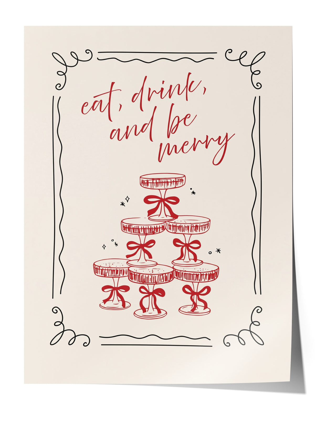 eat, drink, and be merry Çerçevesiz Poster