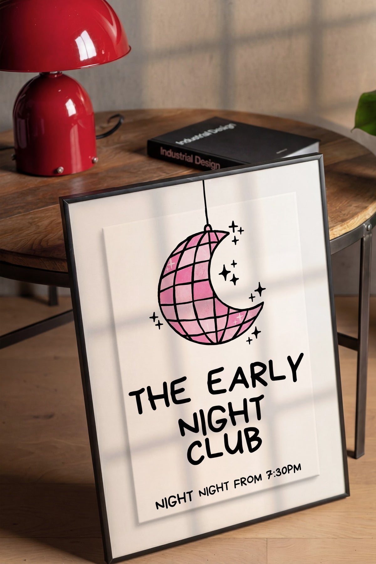 THE EARLY NIGHT CLUB Poster – Siyah Çerçeveli Tablo