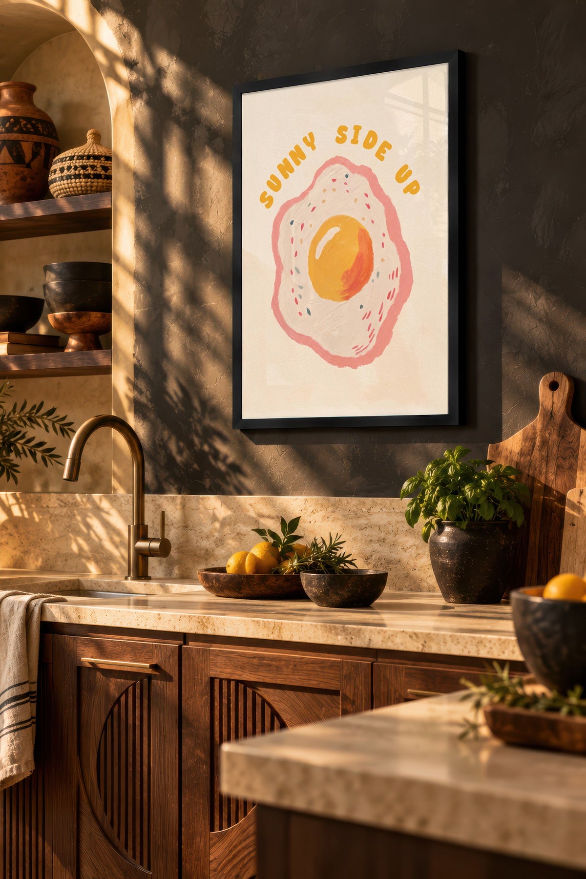 Sunny Side Up Poster – Siyah Çerçeveli Tablo