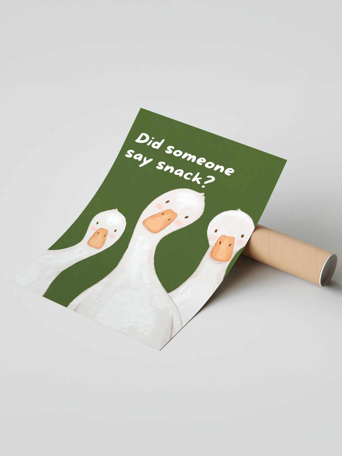 Did someone say snack? Çerçevesiz Poster