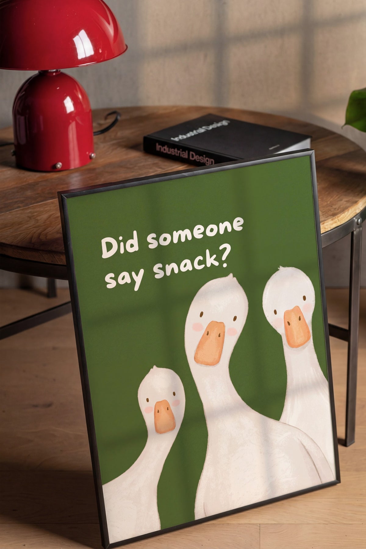 Did someone say snack? Poster – Siyah Çerçeveli Tablo