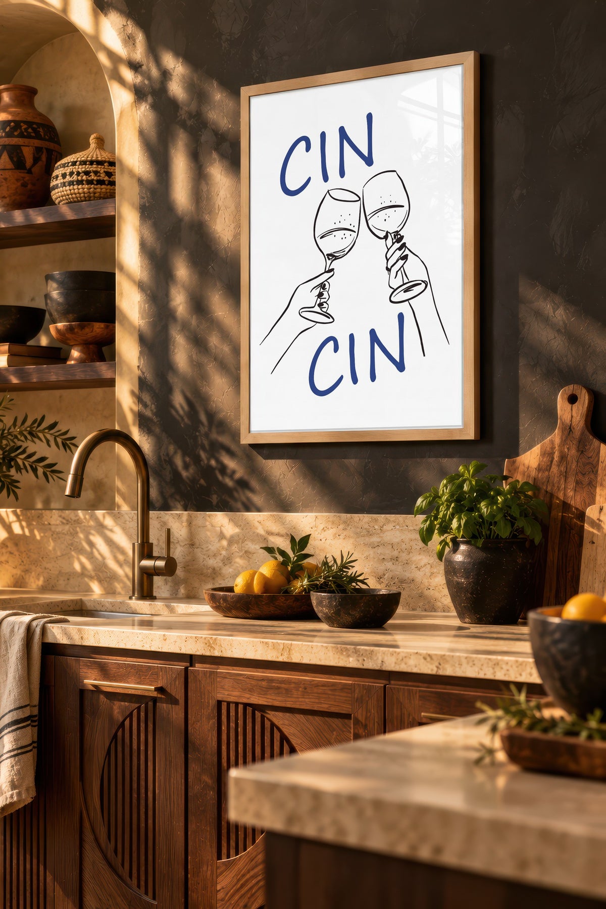 CIN CIN Poster – Ahşap Çerçeveli Tablo
