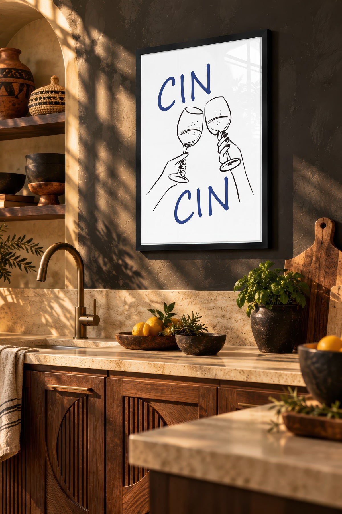 CIN CIN Poster – Siyah Çerçeveli Tablo