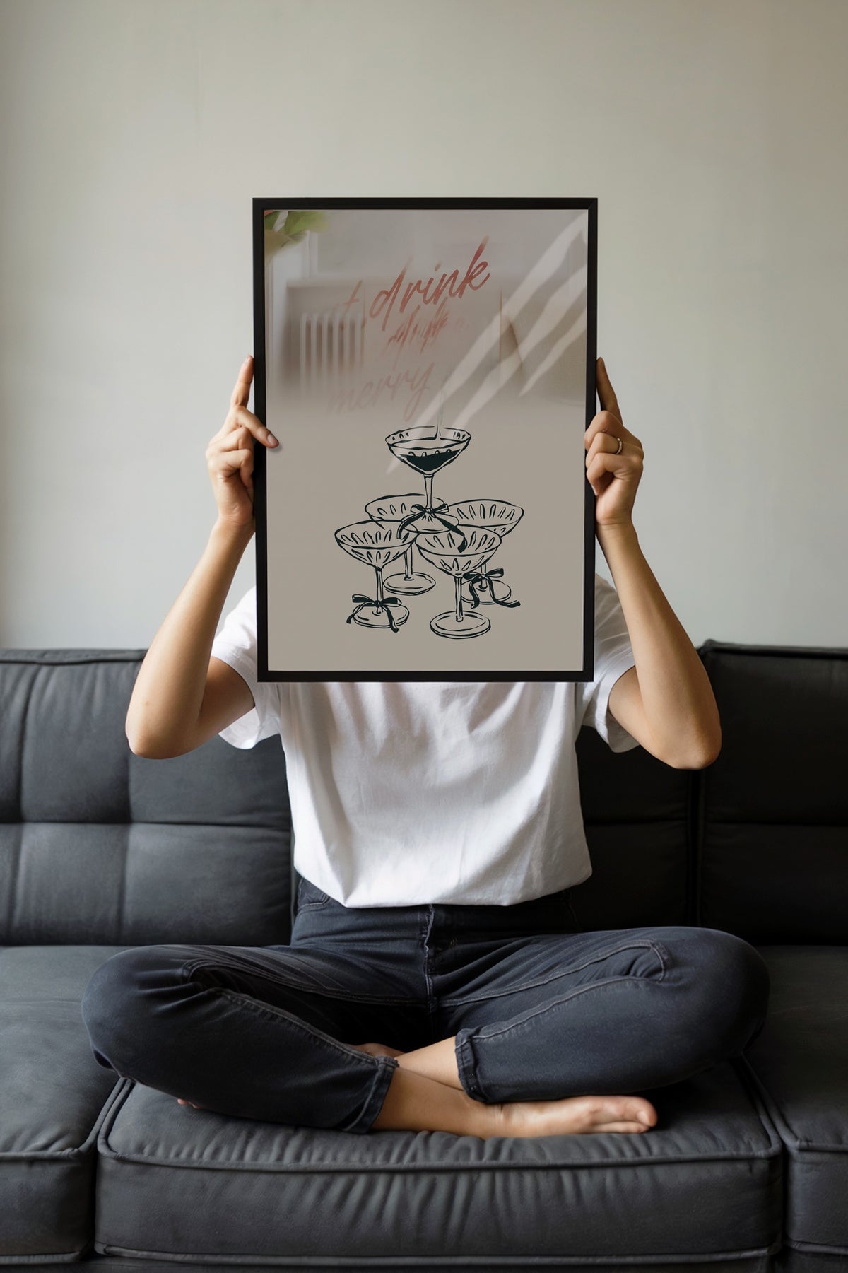 Eat Drink and Be Merry Poster – Siyah Çerçeveli Tablo