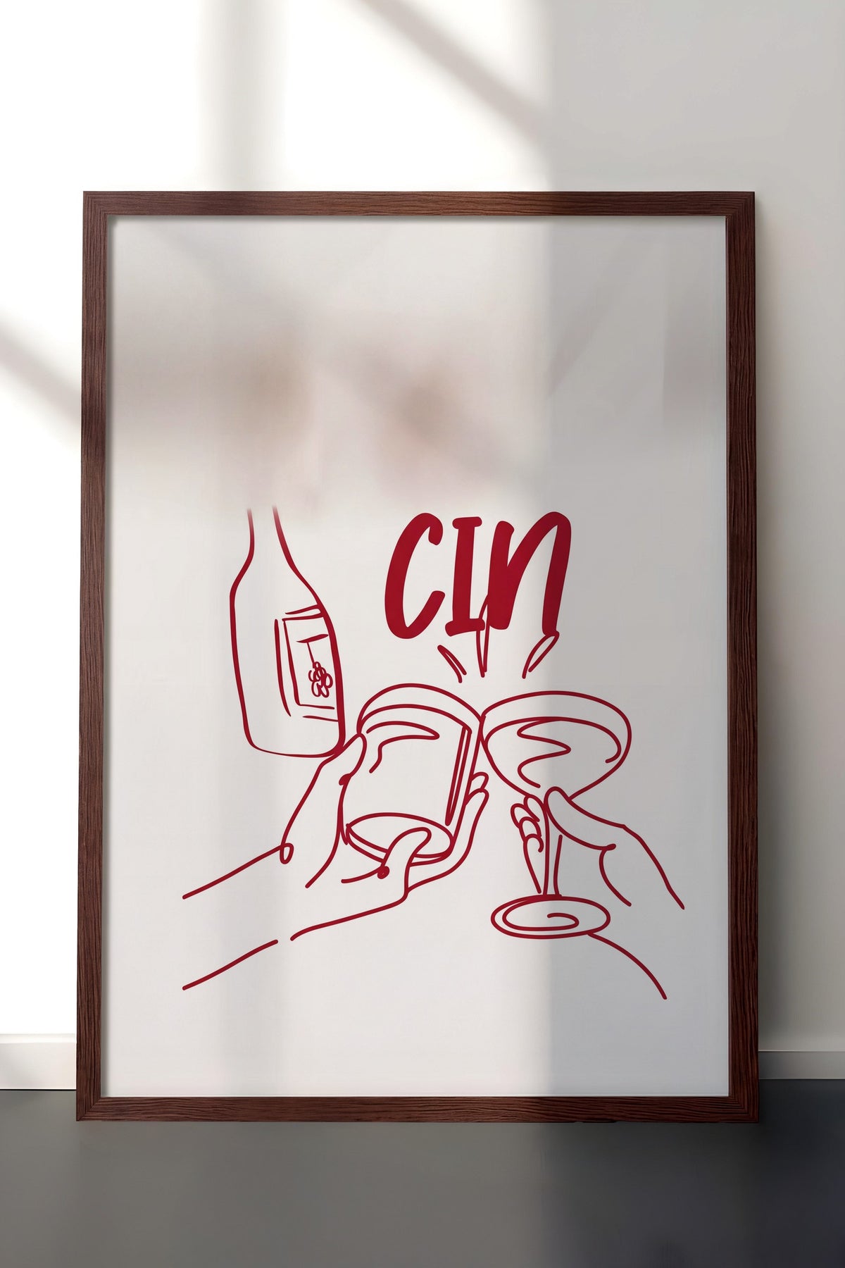 CİN Poster – Kahverengi Çerçeveli Tablo