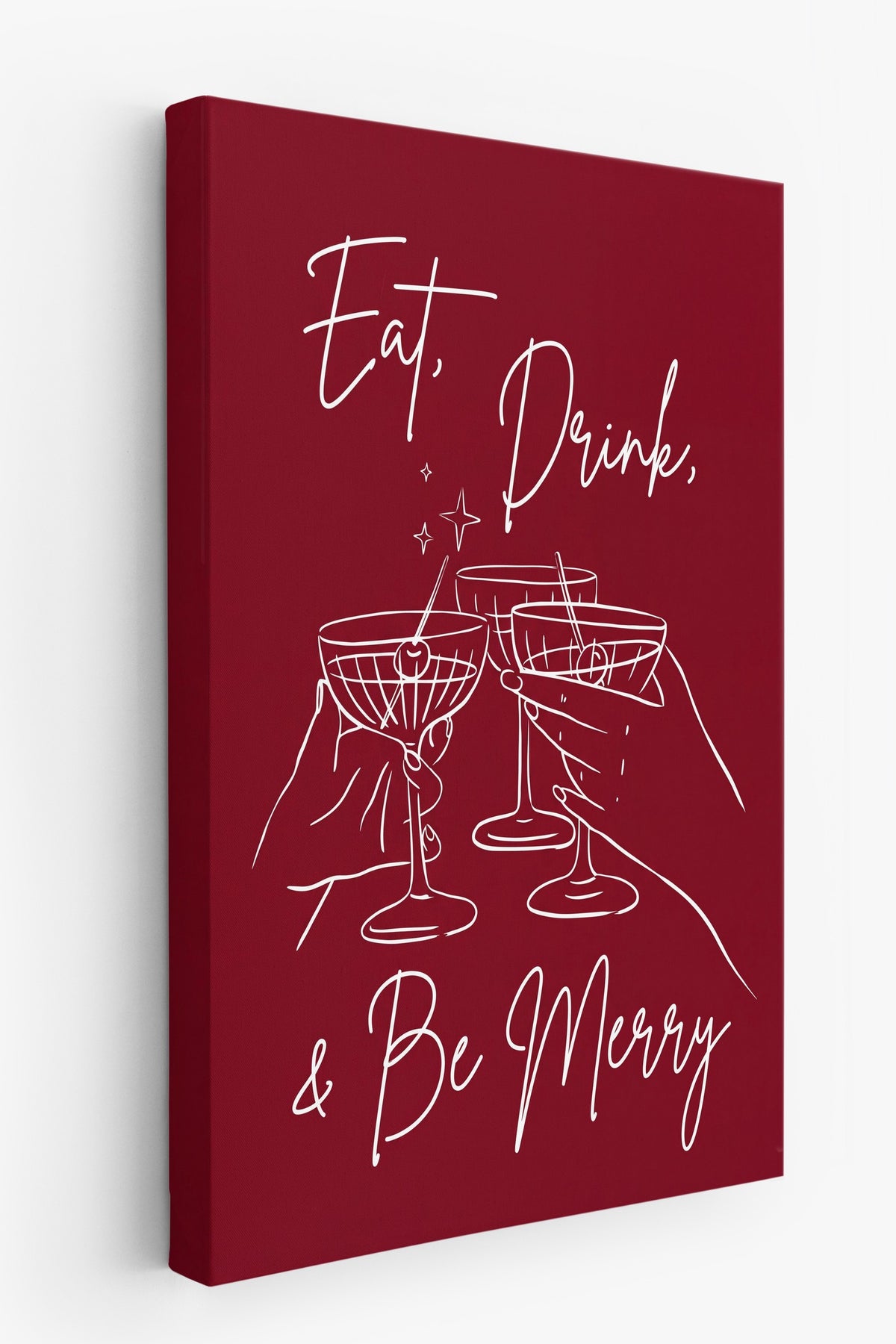 Eat, Drink, & Be Merry Kanvas Tablo
