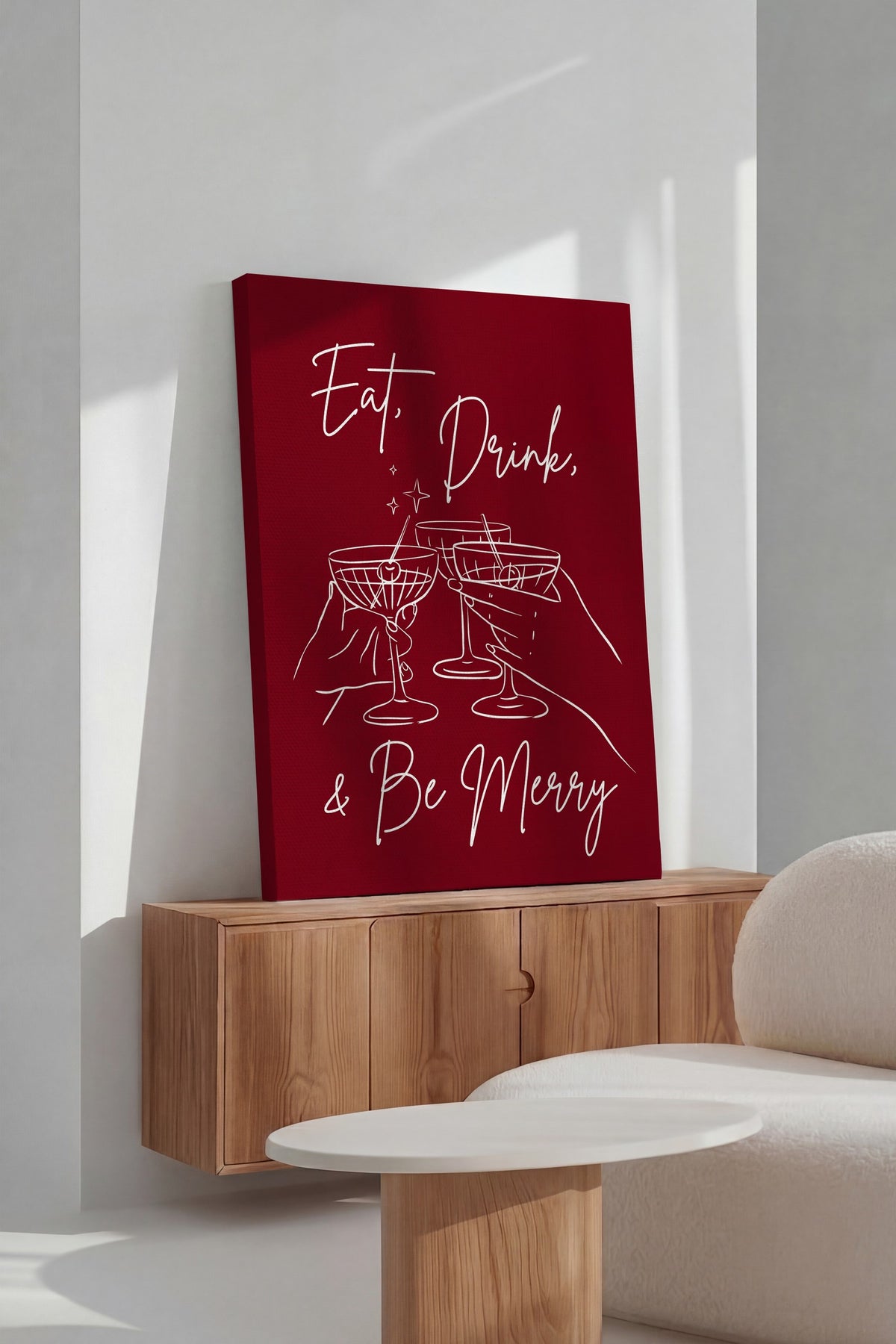Eat, Drink, & Be Merry Kanvas Tablo
