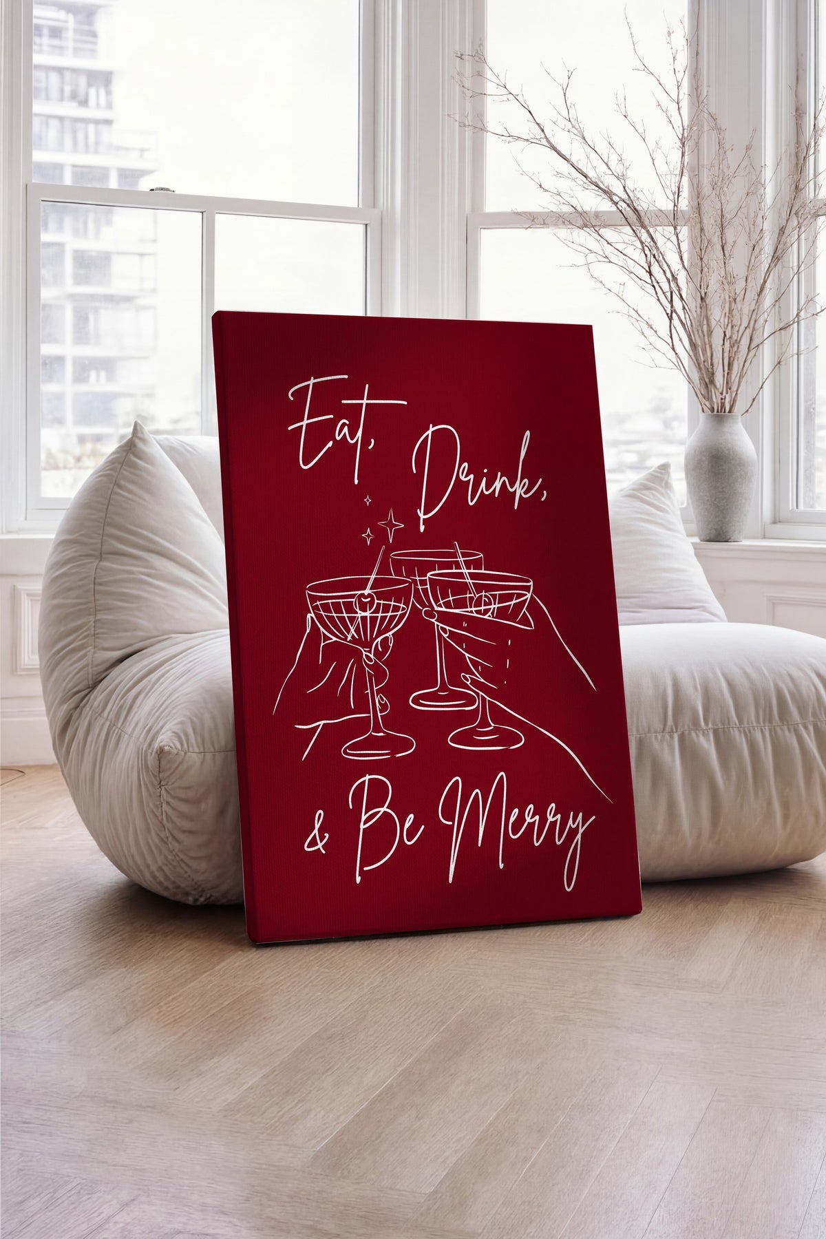 Eat, Drink, & Be Merry Kanvas Tablo